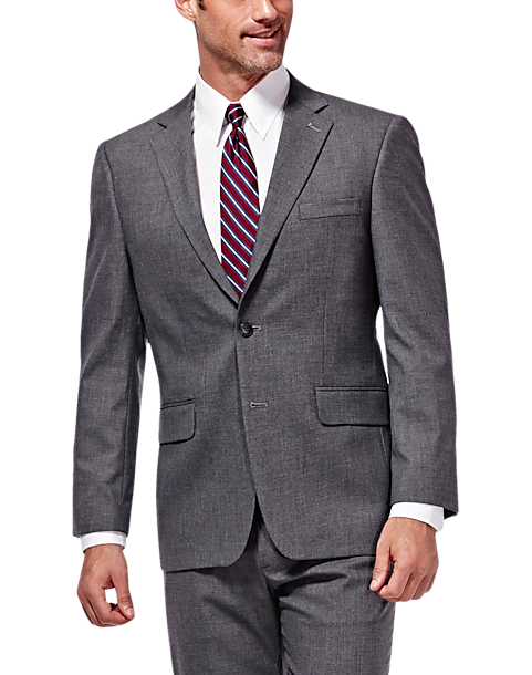 Haggar Modern Fit Suit Separates Coat, Gray Sharkskin - Men's Sale ...