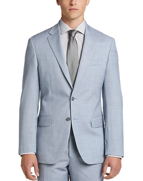 JOE Joseph Abboud Slim Fit Suit, Light Blue Sharkskin - Men's Suits | Men's  Wearhouse
