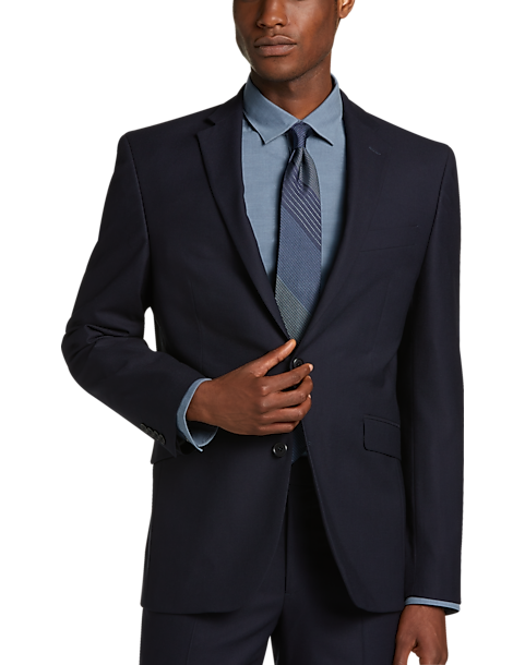 Wilke-Rodriguez Slim Fit Suit Separates, Navy Tic