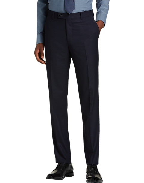 Wilke-Rodriguez Slim Fit Suit Separates Pant, Navy Tic - Men's Suits ...