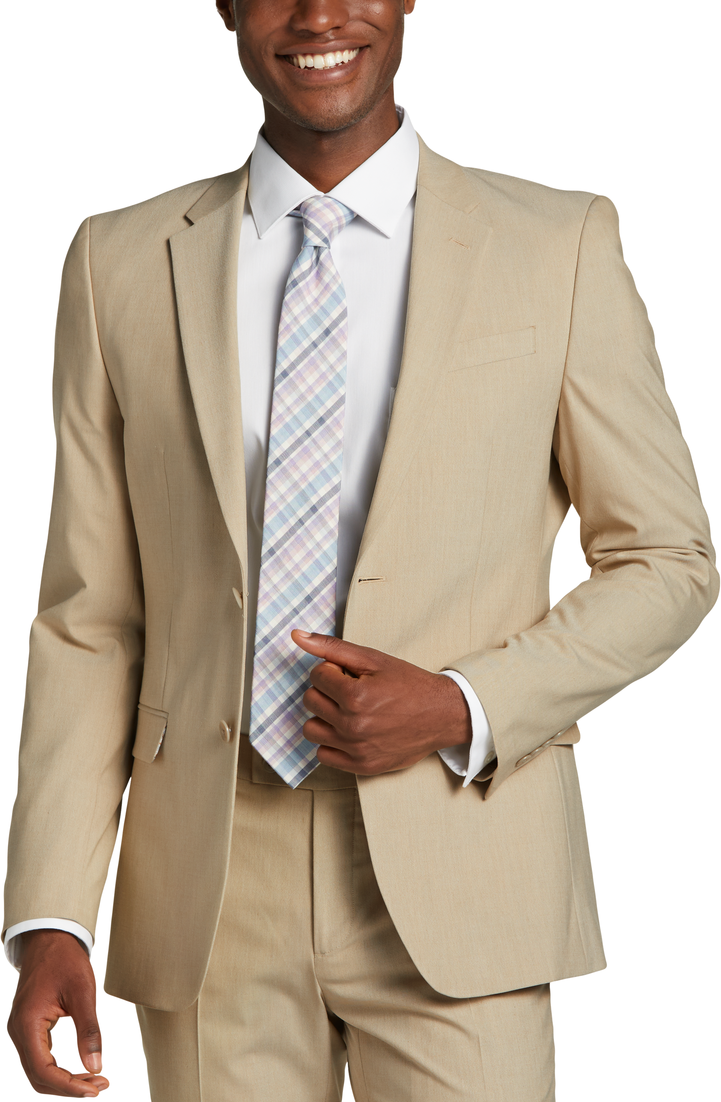 Egara Skinny Fit Suit Separates Coat, Tan