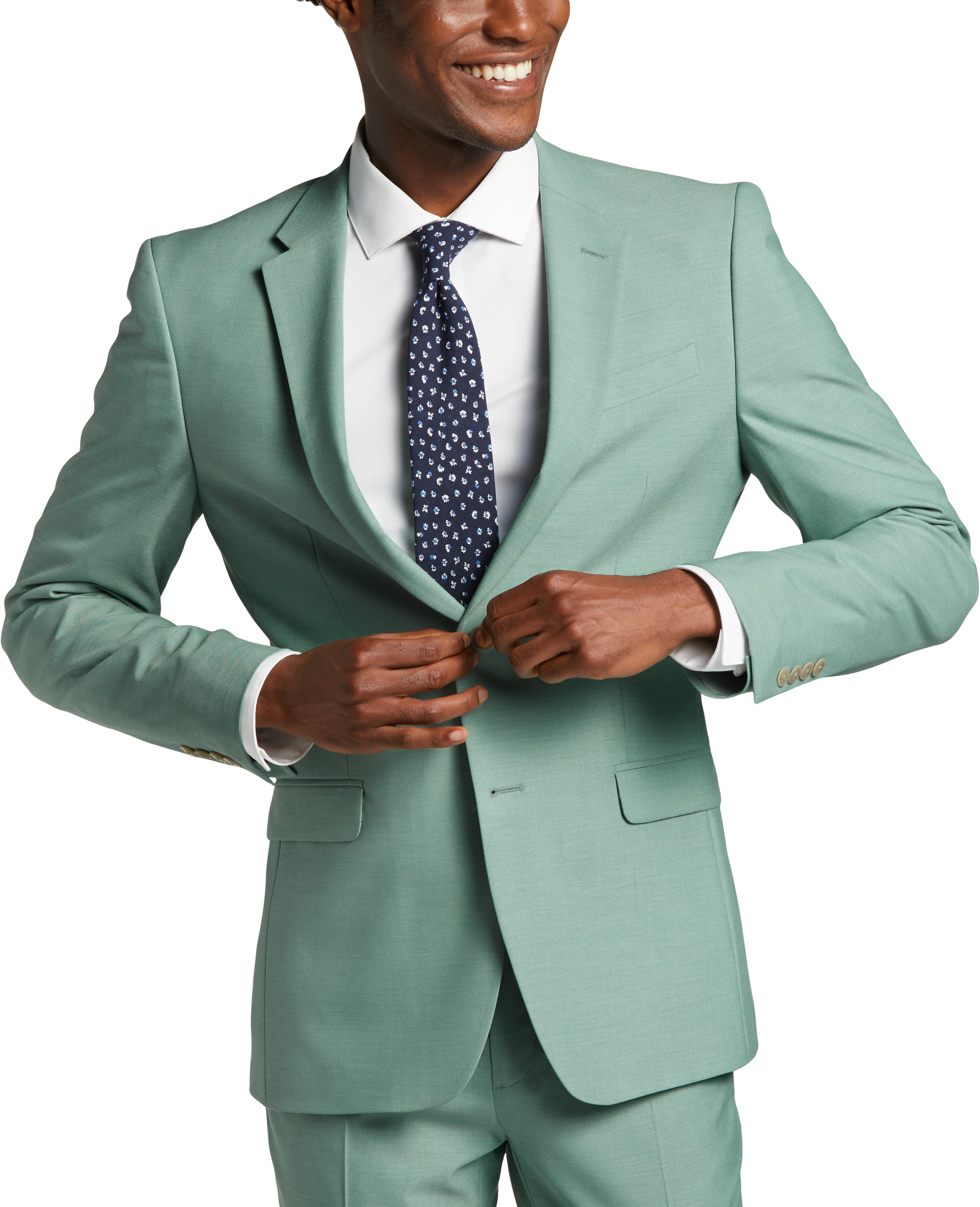 Mens Suit Separates, Suits - Egara Skinny Fit Suit Separates Coat, Green - Men's Wearhouse