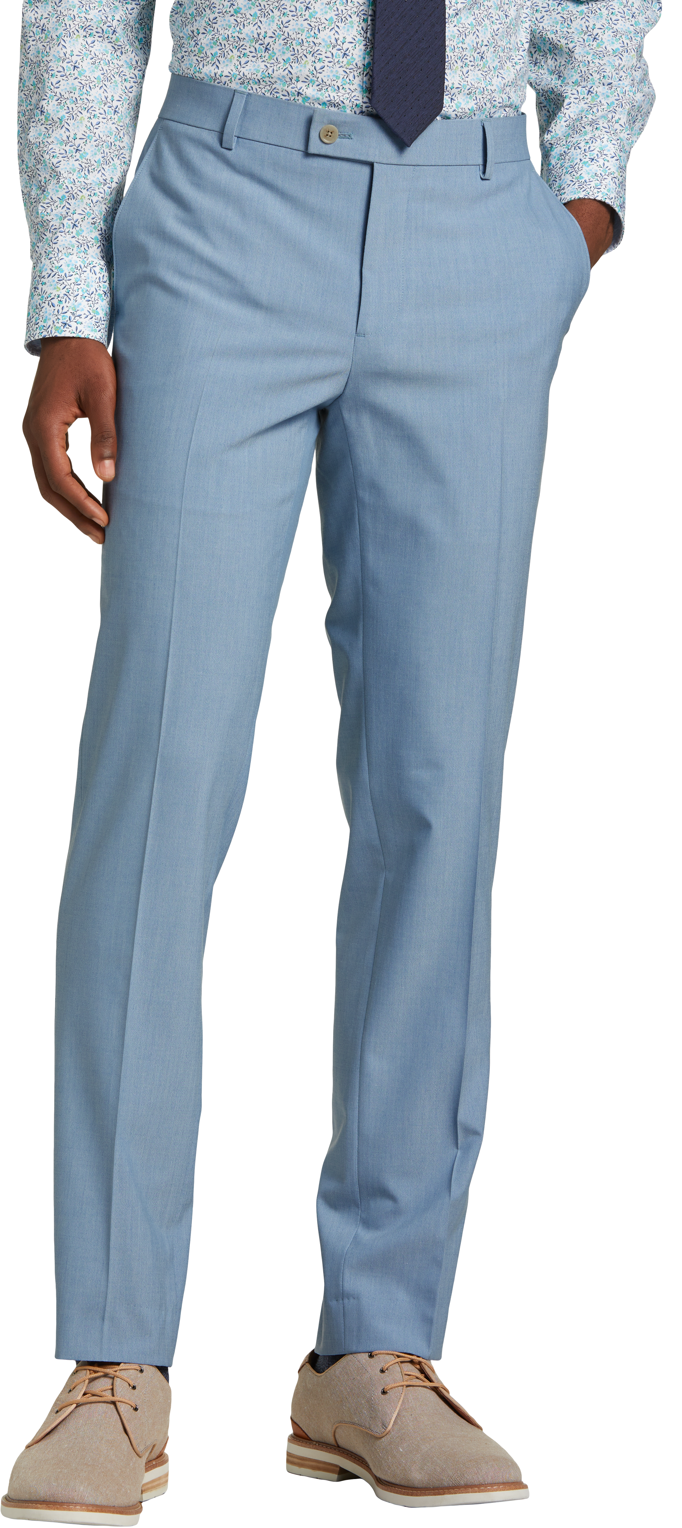 Egara Skinny Fit Suit Separates Pants, Light Blue