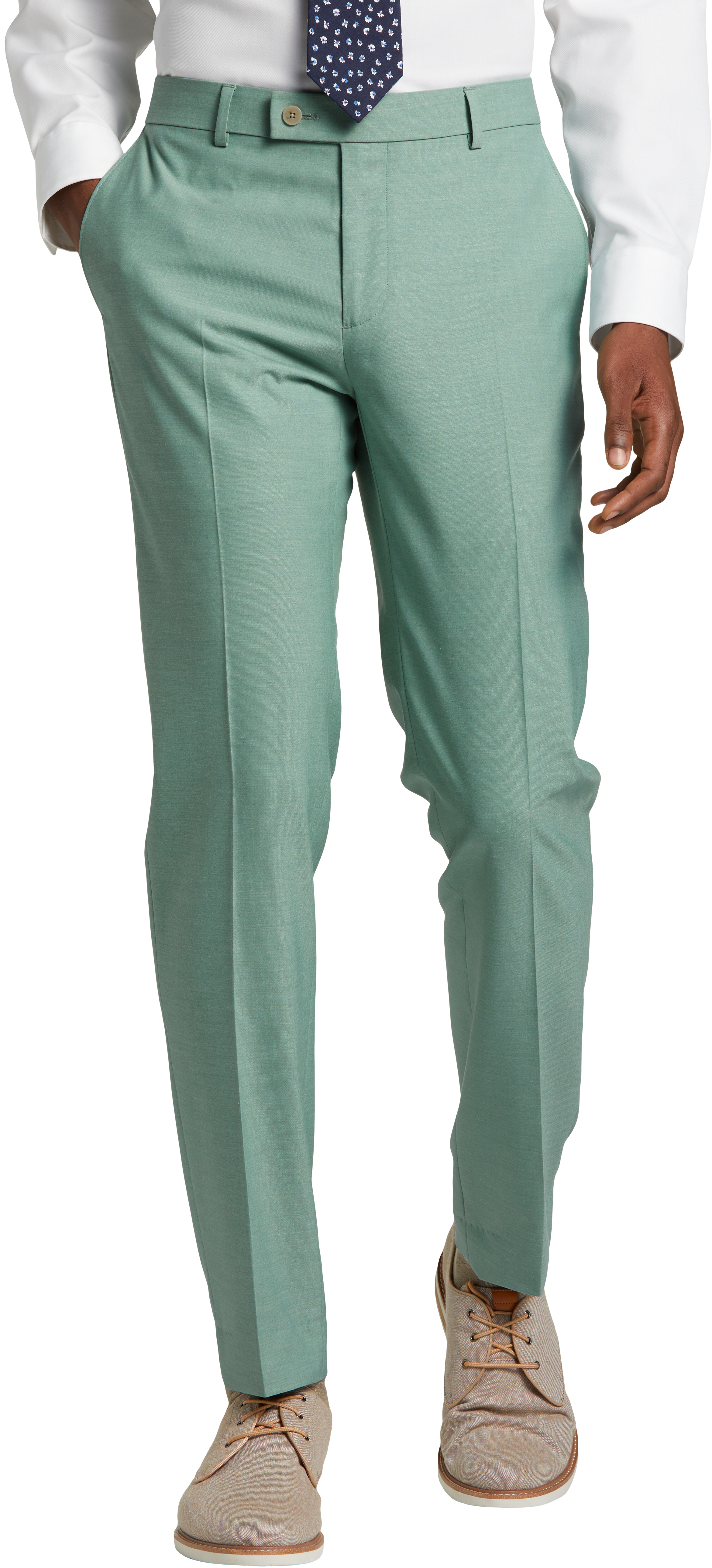 Egara Skinny Fit Suit Separates Pants, Green