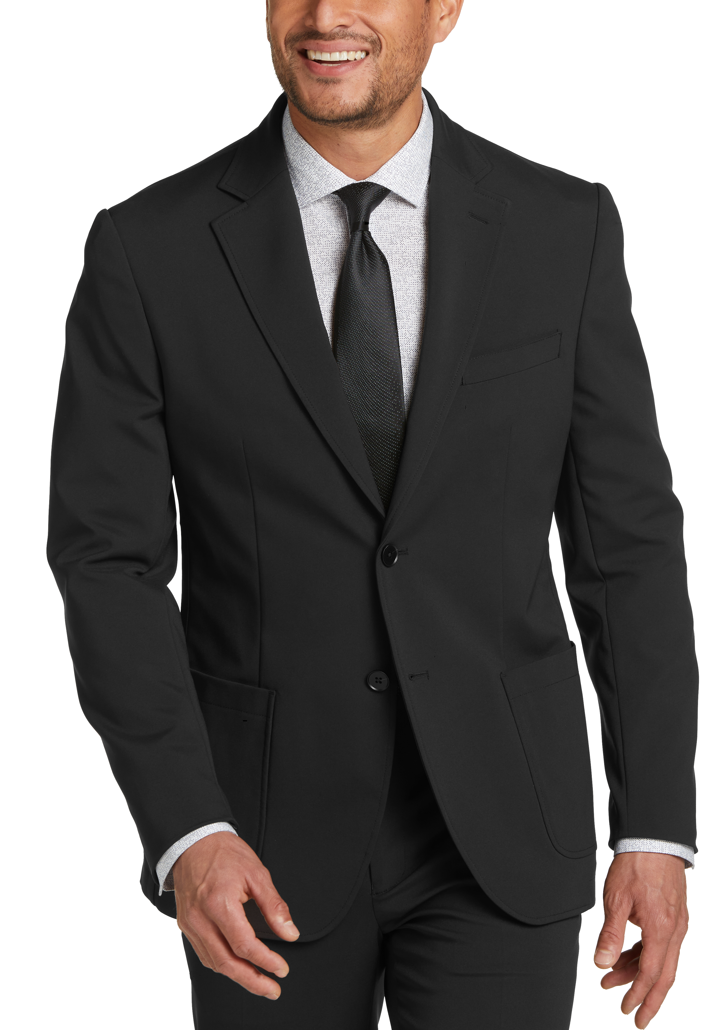 Michael Kors Mens Modern Fit Airsoft Stretch Wool Blend Suit