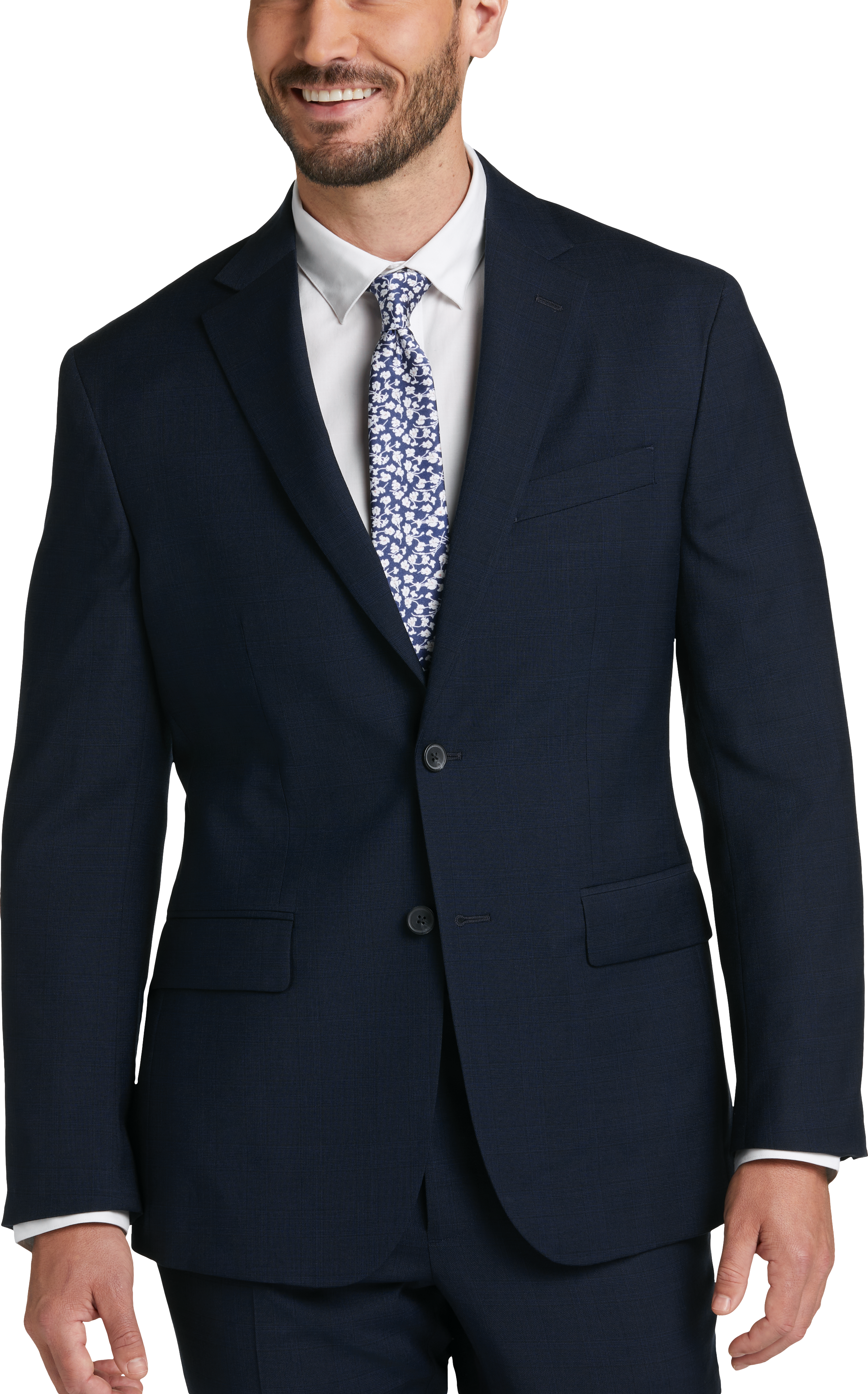 Awearness Kenneth Cole Modern Fit Suit, Blue Plaid - Men's Sale | Men's ...