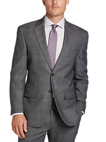 Pronto Uomo Modern Fit Suit, Gray Plaid