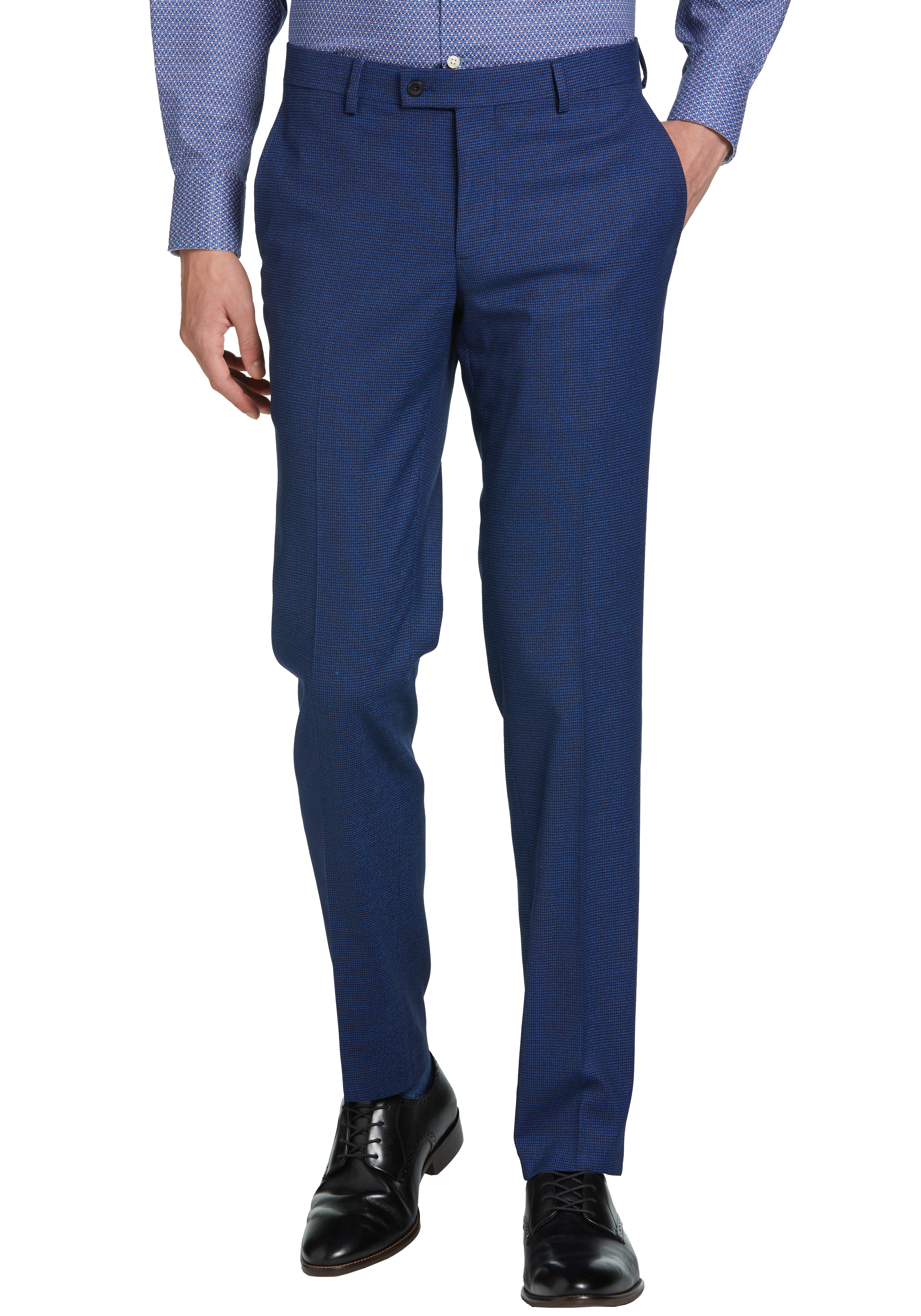 Egara Skinny Fit Suit Separates Pant, Blue Check - Men's Suits | Men's ...