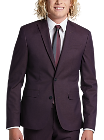 Egara Skinny Fit Suit Separates, Plum Tic