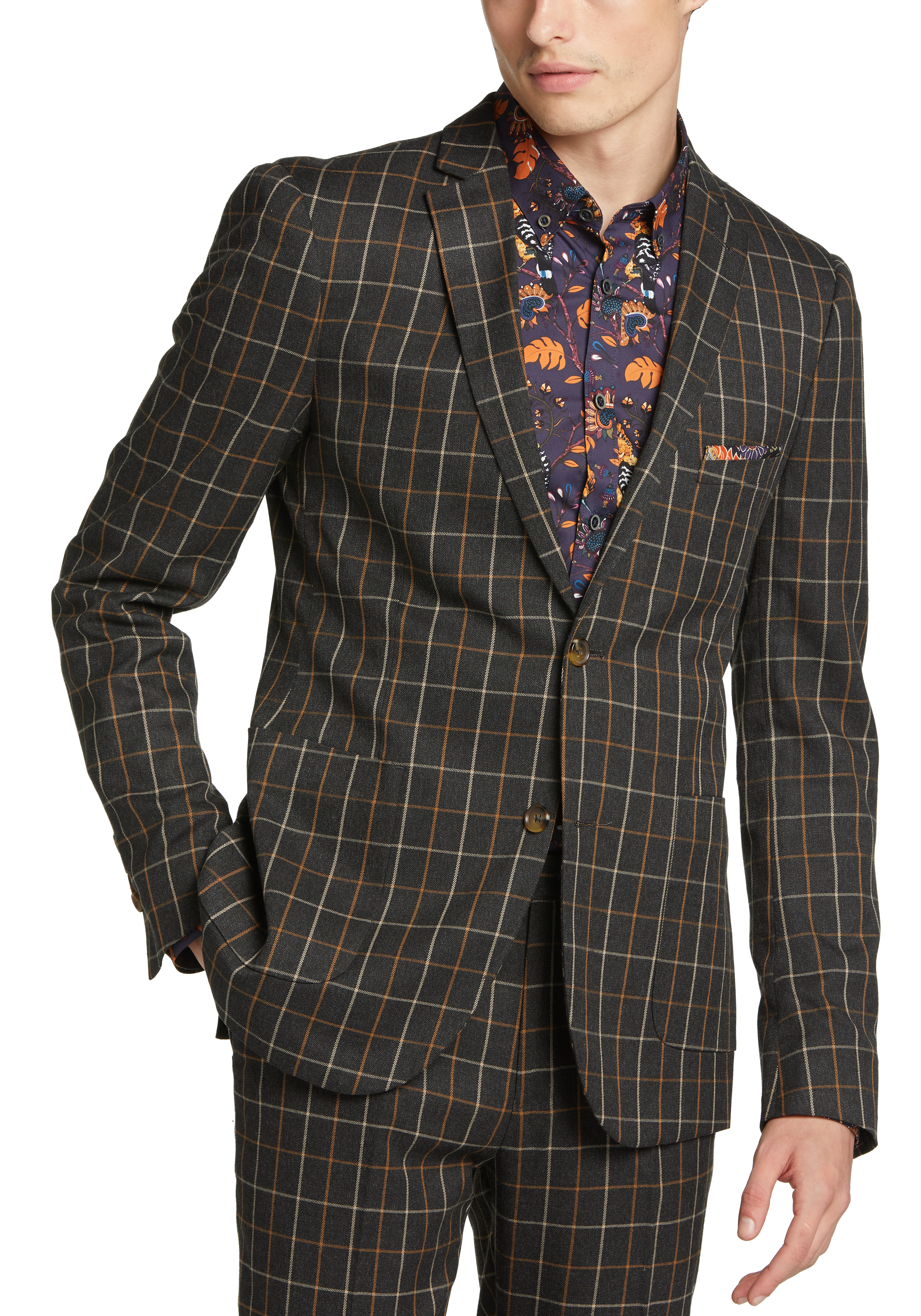 Paisley & Gray Slim Fit Plaid Pattern Suit Separates Pant | Men's | Moores  Clothing