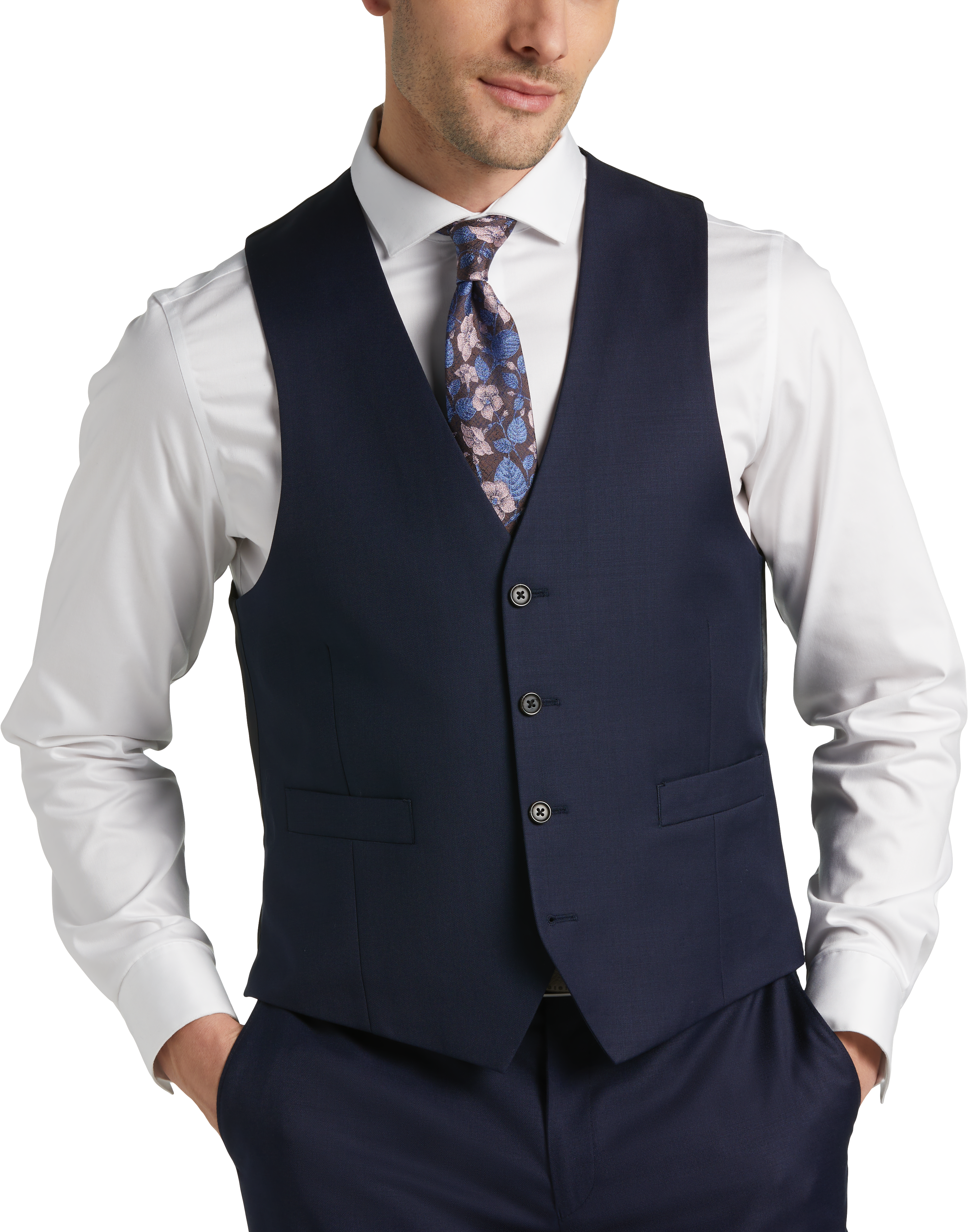 Hamilton sharkskin best sale navy suit