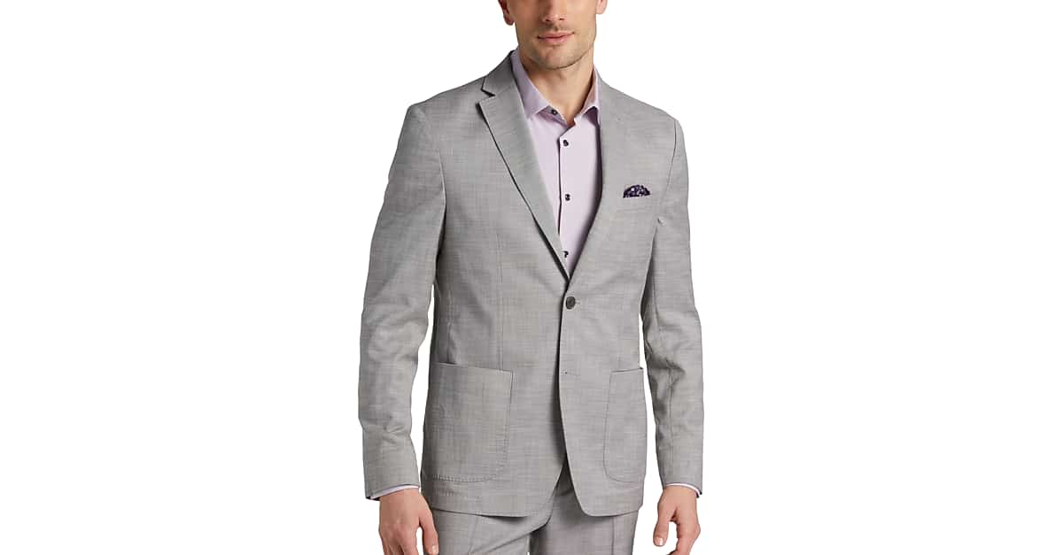 Michael kors light grey suit clearance