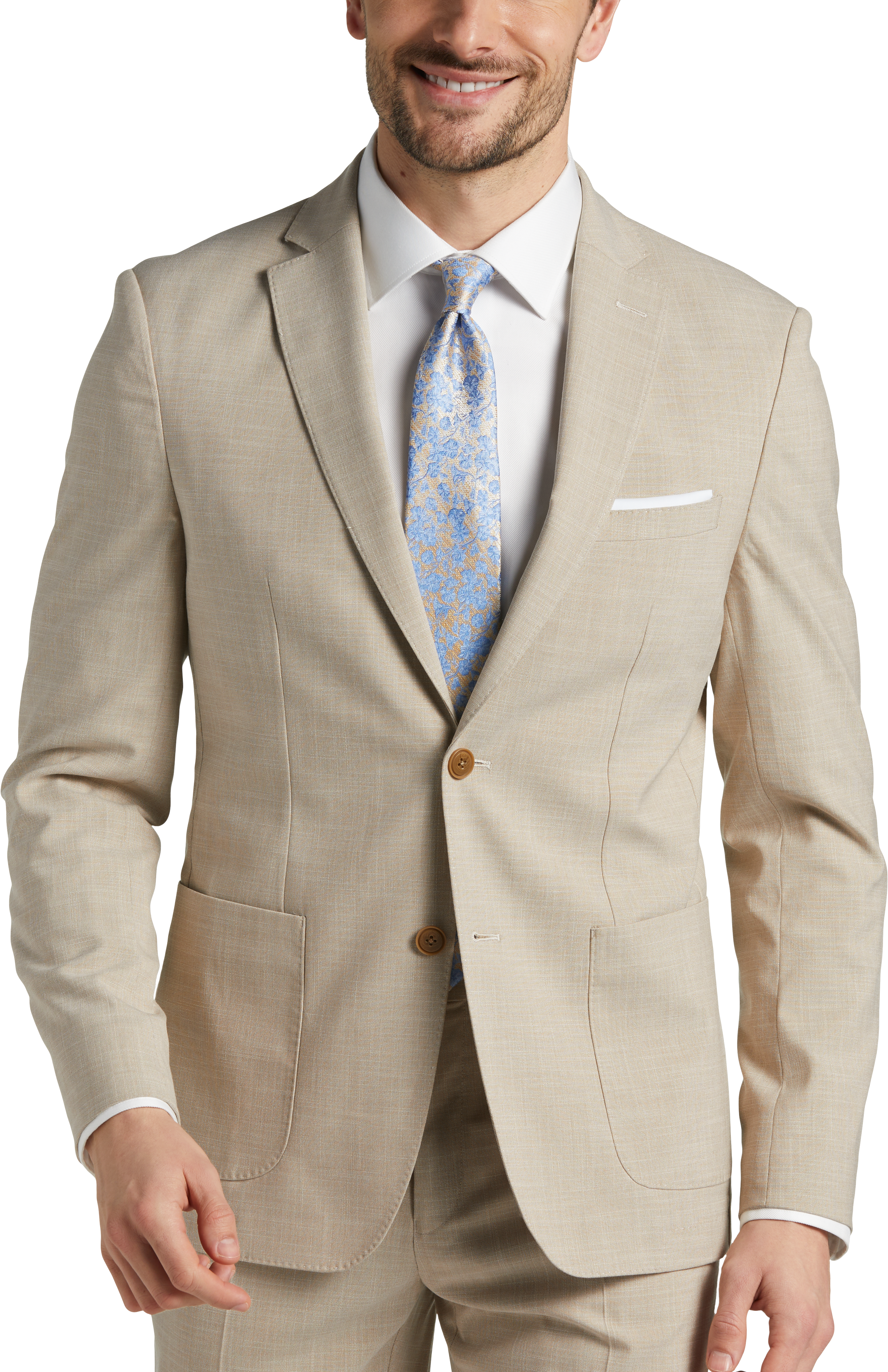 Michael Kors Modern Fit Suit Separates Coat, Tan