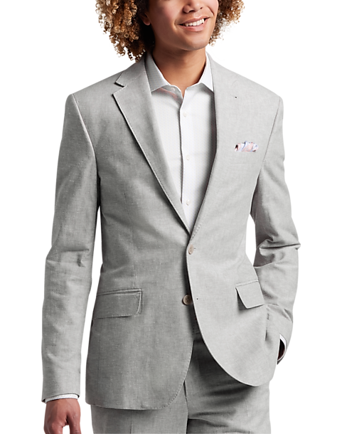 JOE Joseph Abboud Slim Fit Linen Blend Suit Separates Coat, Light Gray ...