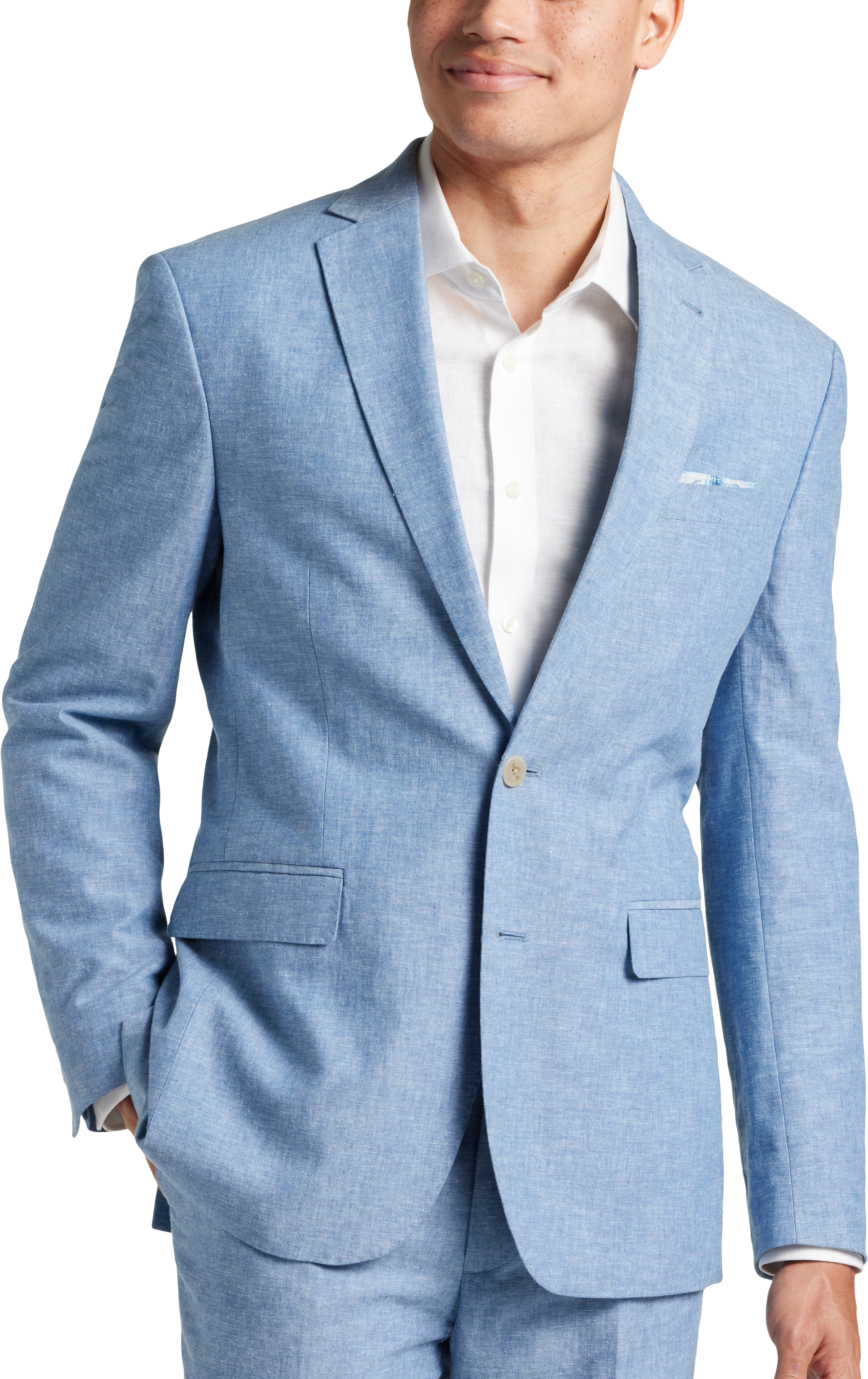 JOE Joseph Abboud Slim Fit Linen Blend Suit Separates Coat, Dusty Blue ...
