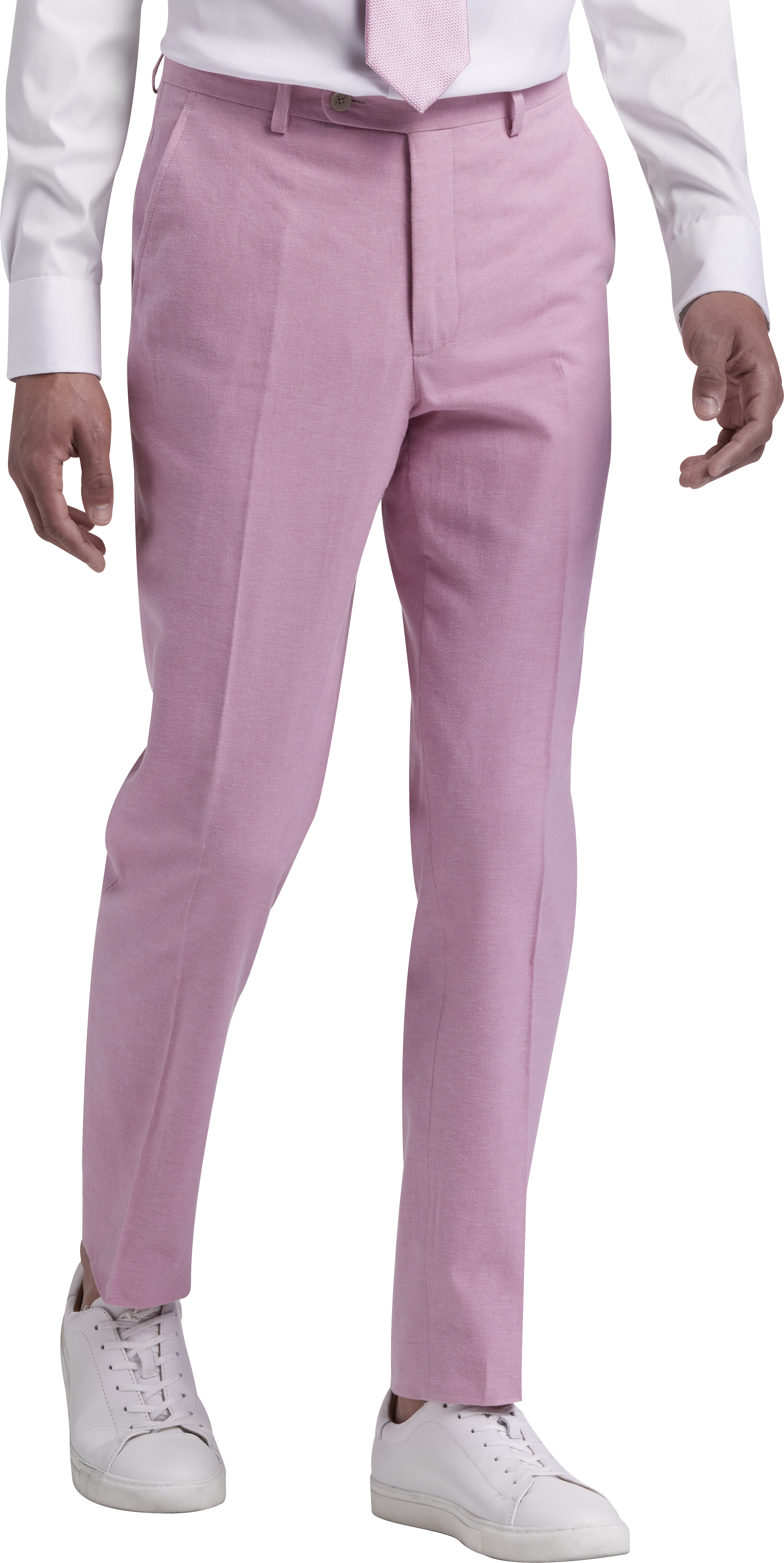 JOE Joseph Abboud Slim Fit Linen Blend Suit Separates Pants, Raspberry ...