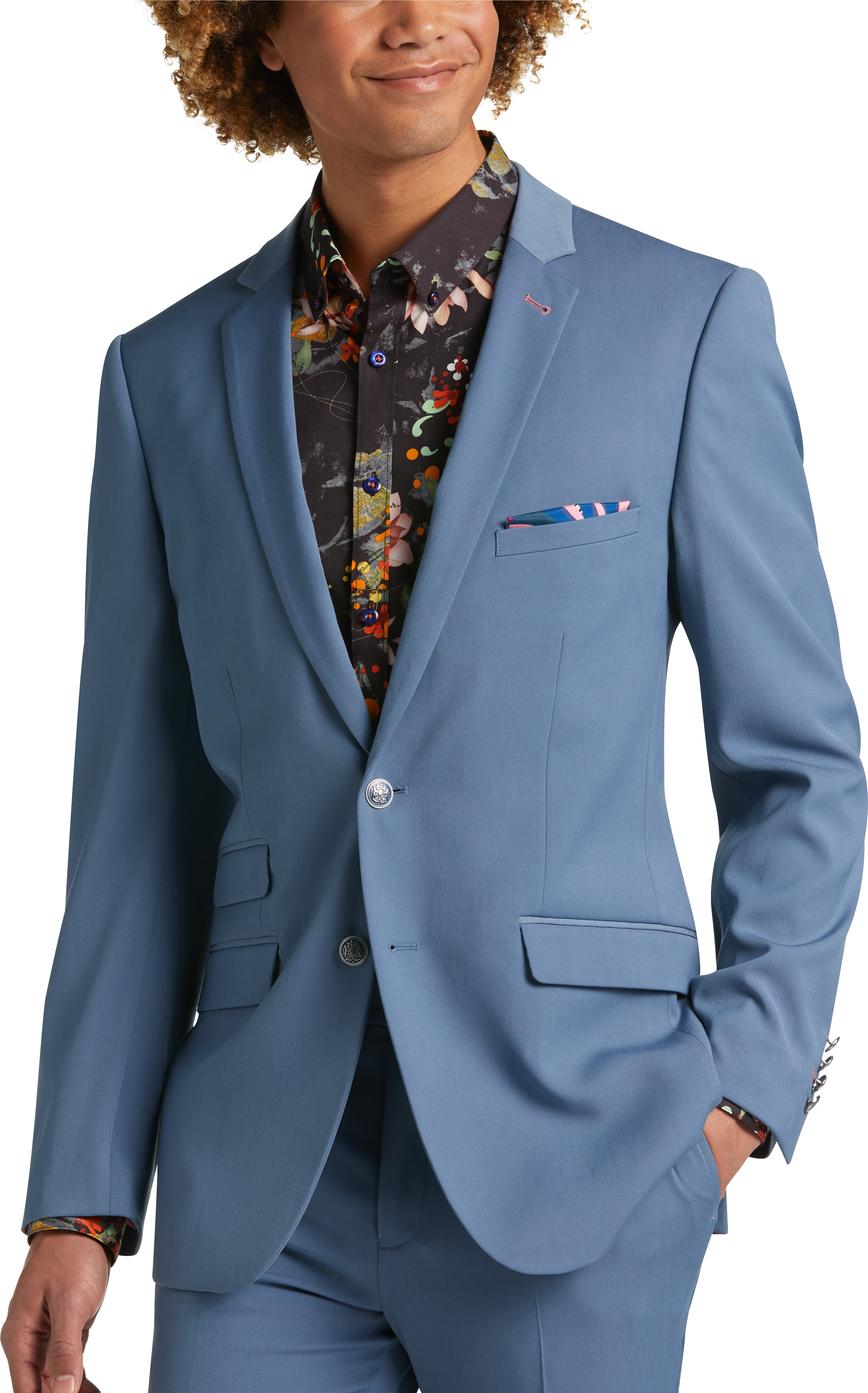 Perry Ellis Slim-Fit Solid Suit Separates Jacket