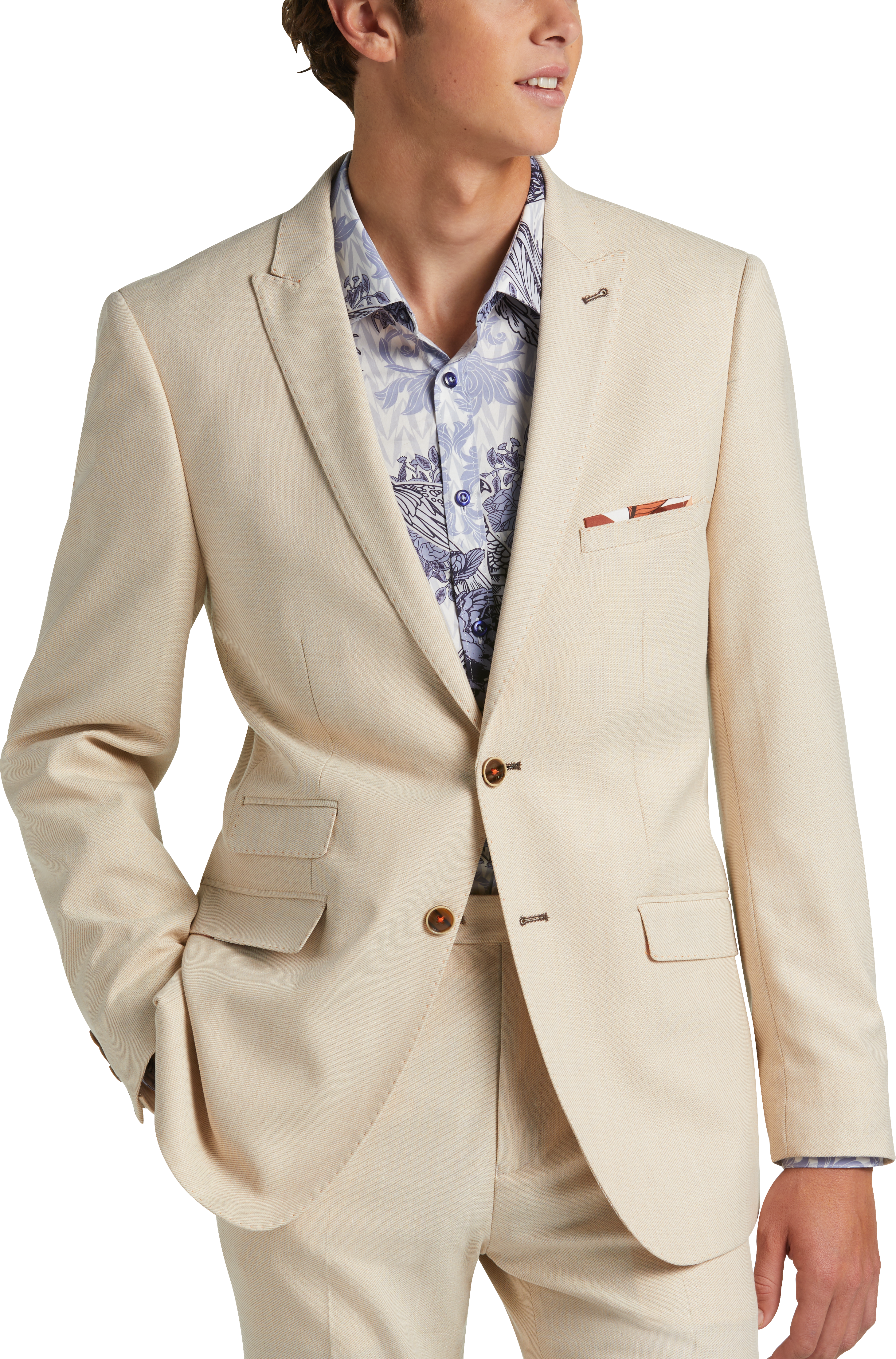 campus Melodieus condensor Paisley & Gray Slim Fit Suit Separates, Silky Beige - Men's Suits | Men's  Wearhouse