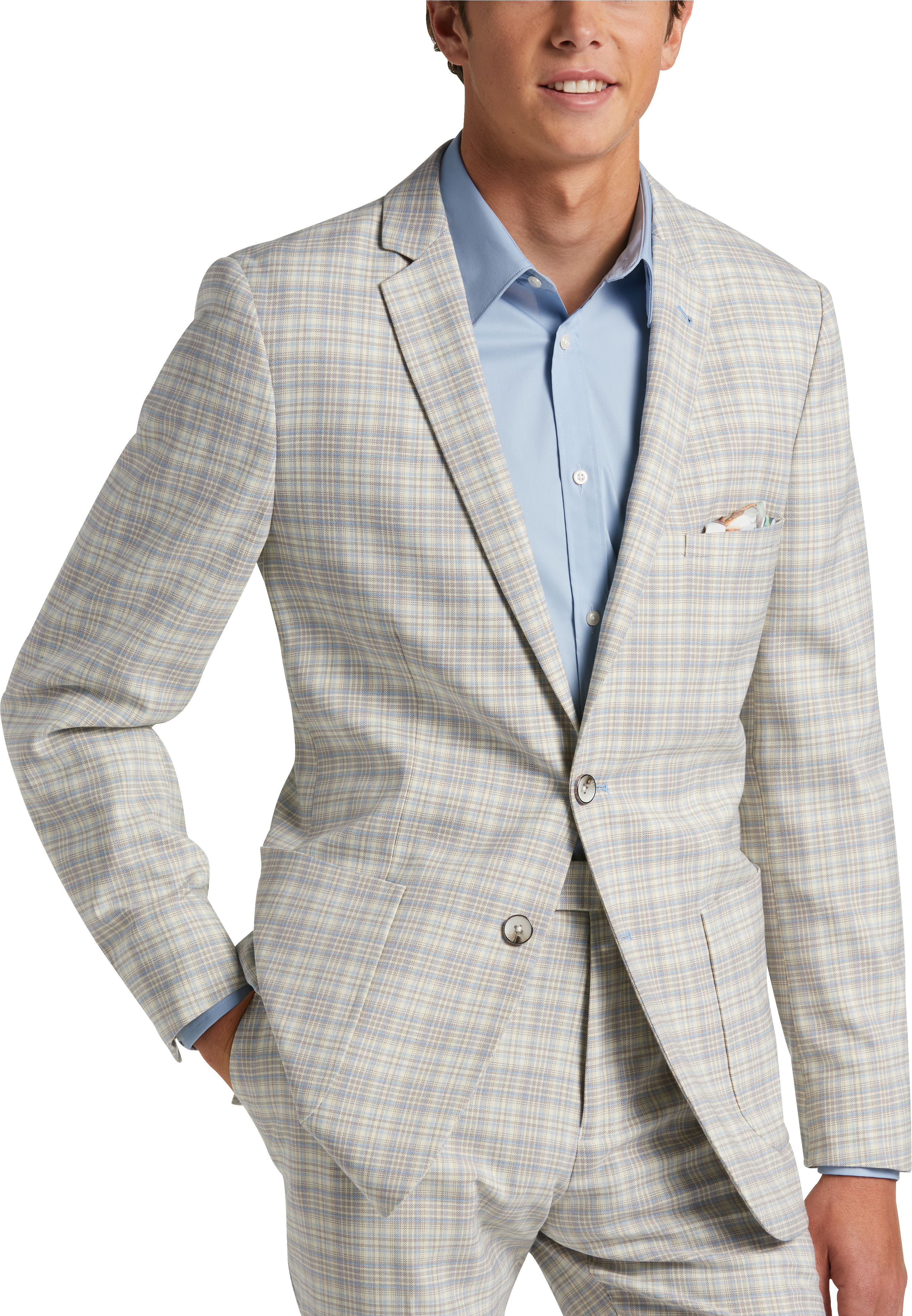 Paisley & Gray Slim Fit Knit Suit Separates Jacket | Men's | Moores Clothing