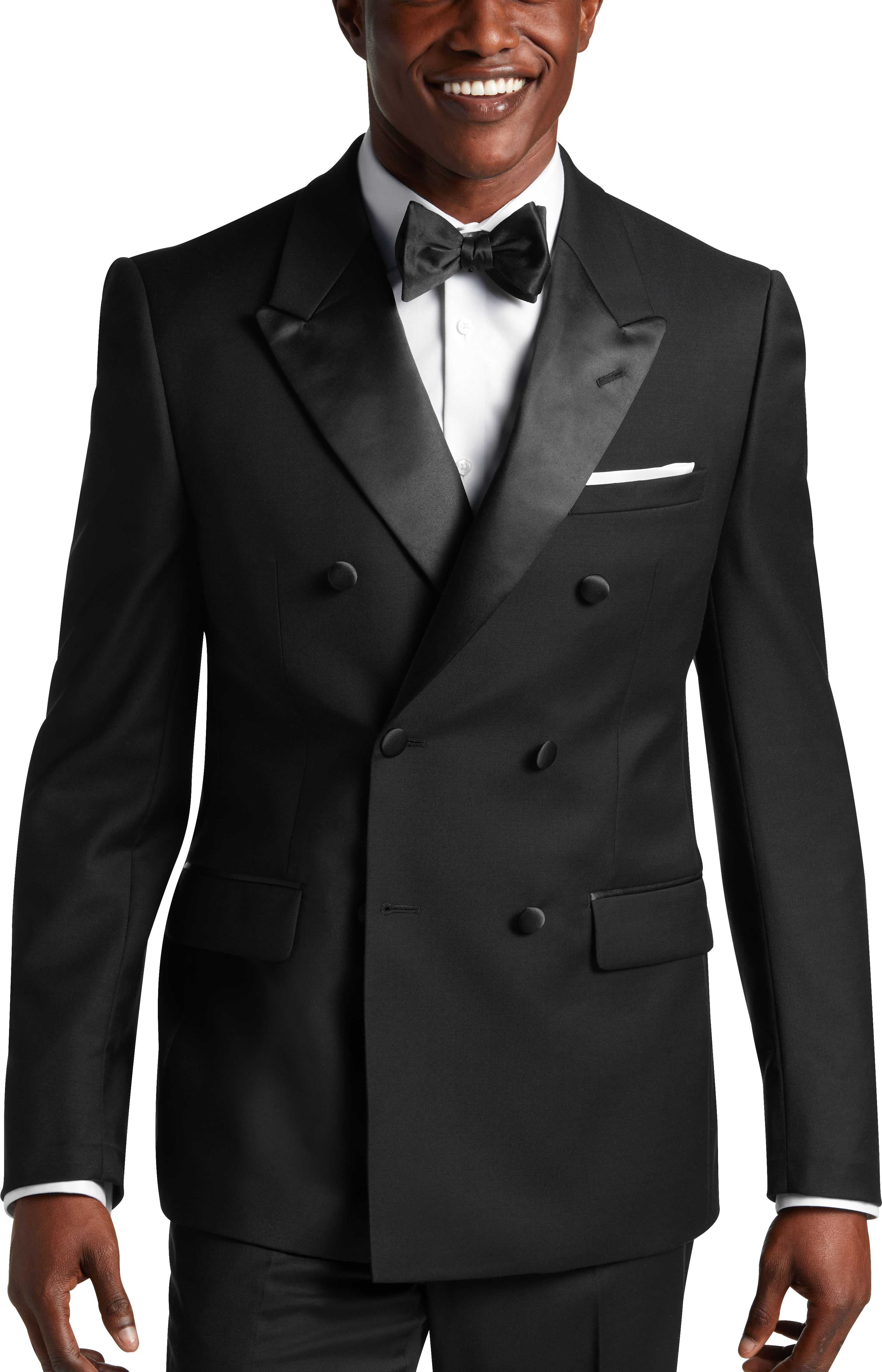 Calvin Klein Slim Fit Peak Lapel Suit Separates Tuxedo Jacket, Black