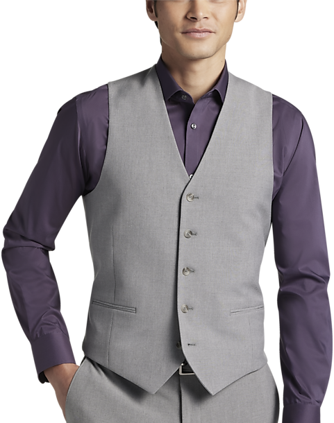Egara Skinny Fit Suit Separates Vest, Medium Gray - Men's Suits | Men's ...
