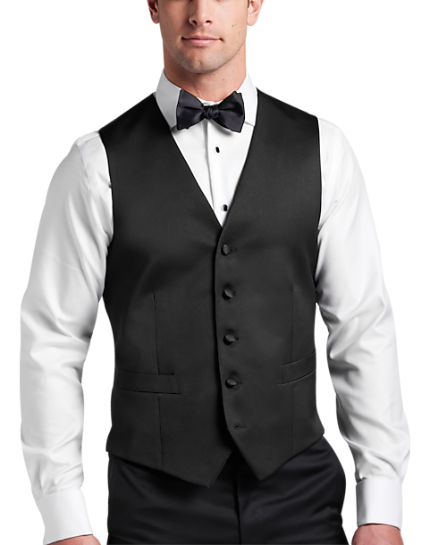 Joseph Abboud Black Label Modern Fit Suit Separates Tuxedo Vest, Black ...