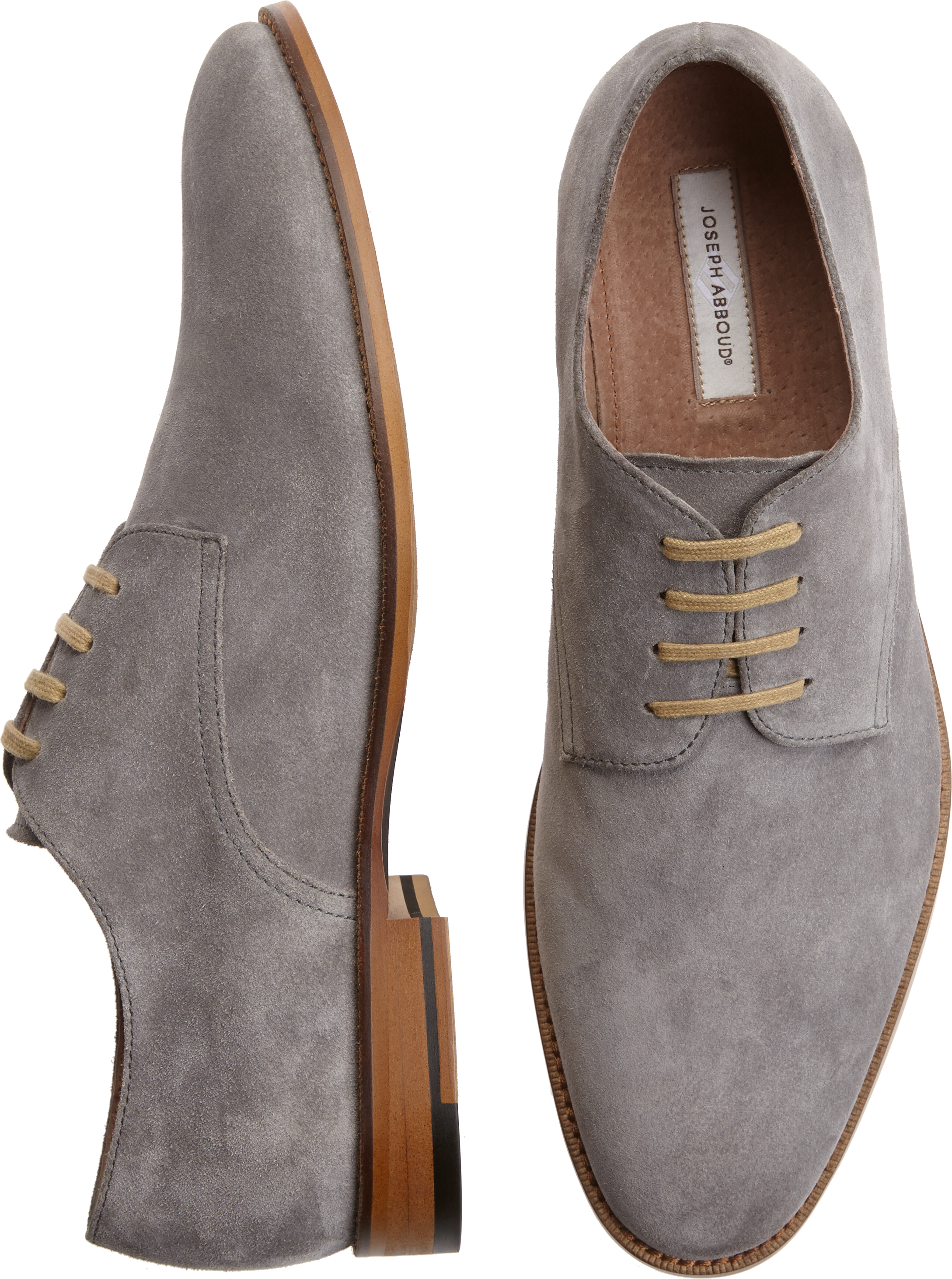 gray suede oxfords