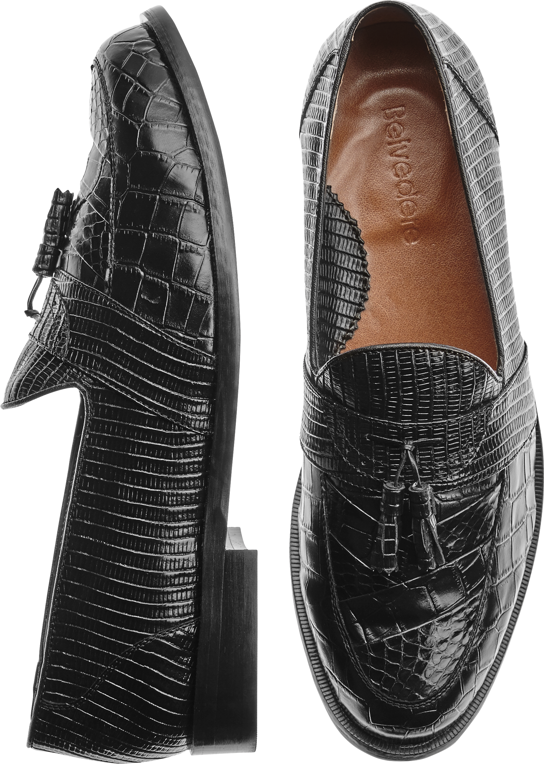 black slide on dress shoes