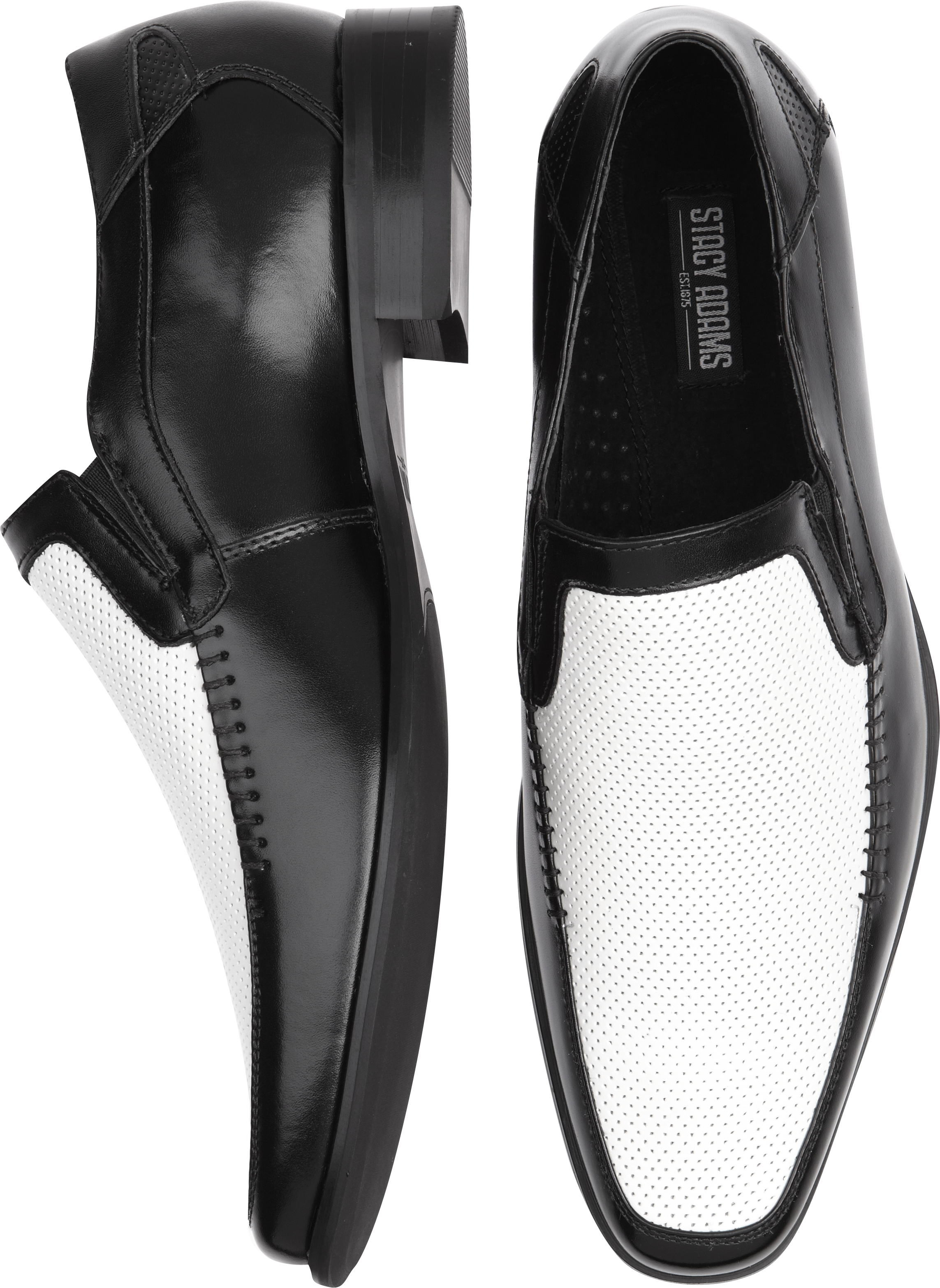 stacy adams white loafers