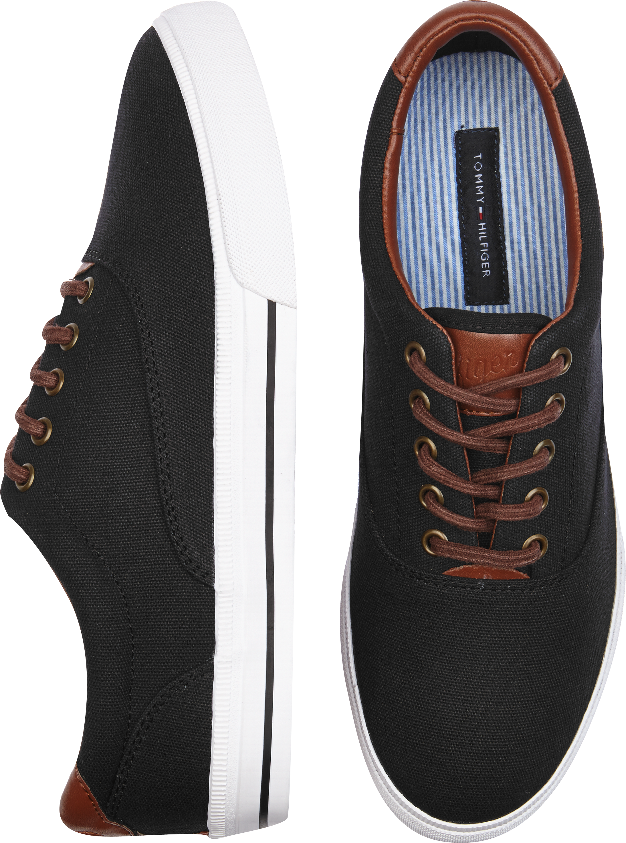 tommy hilfiger shoes men black