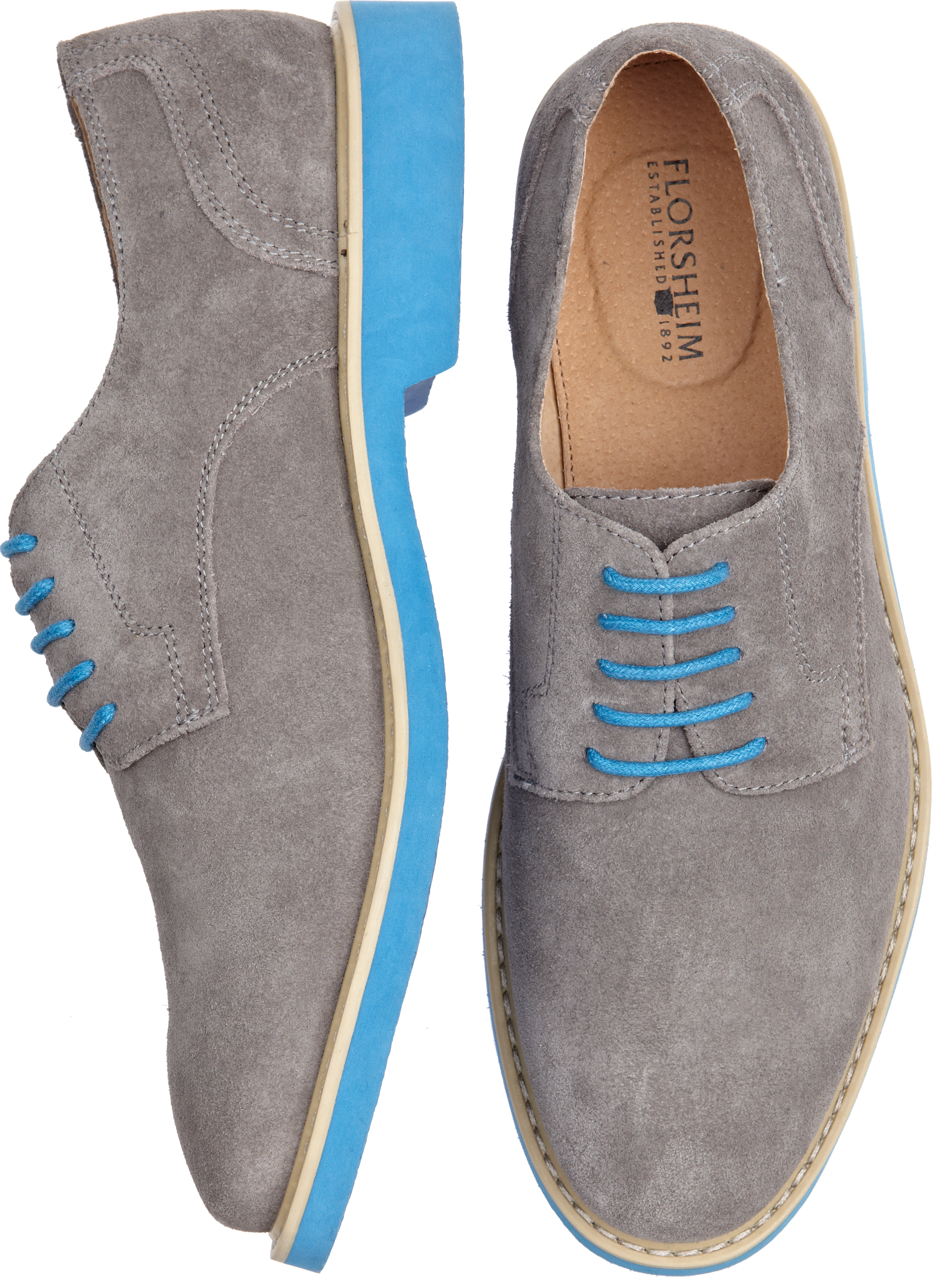 florsheim blue suede shoes