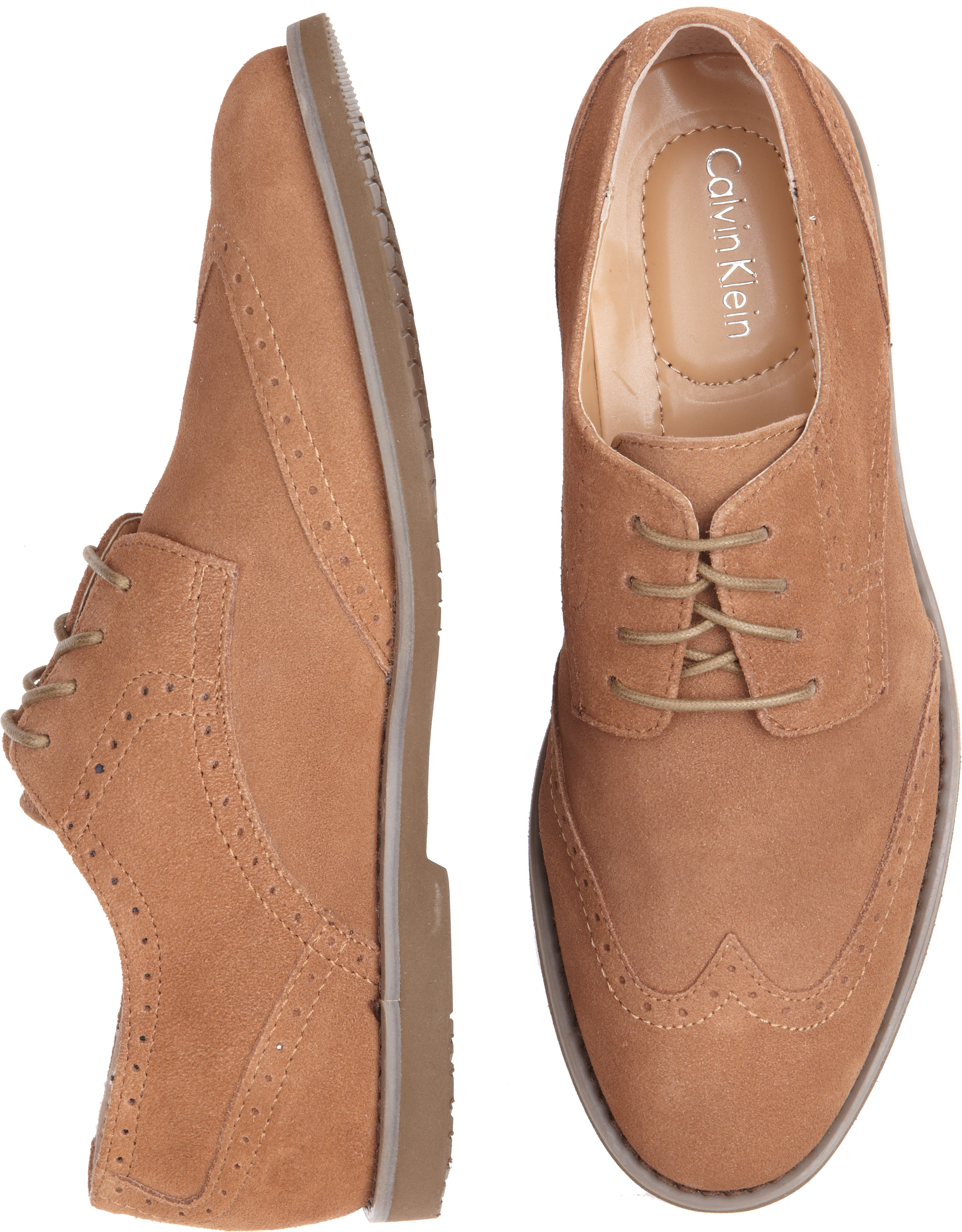 tan suede oxfords
