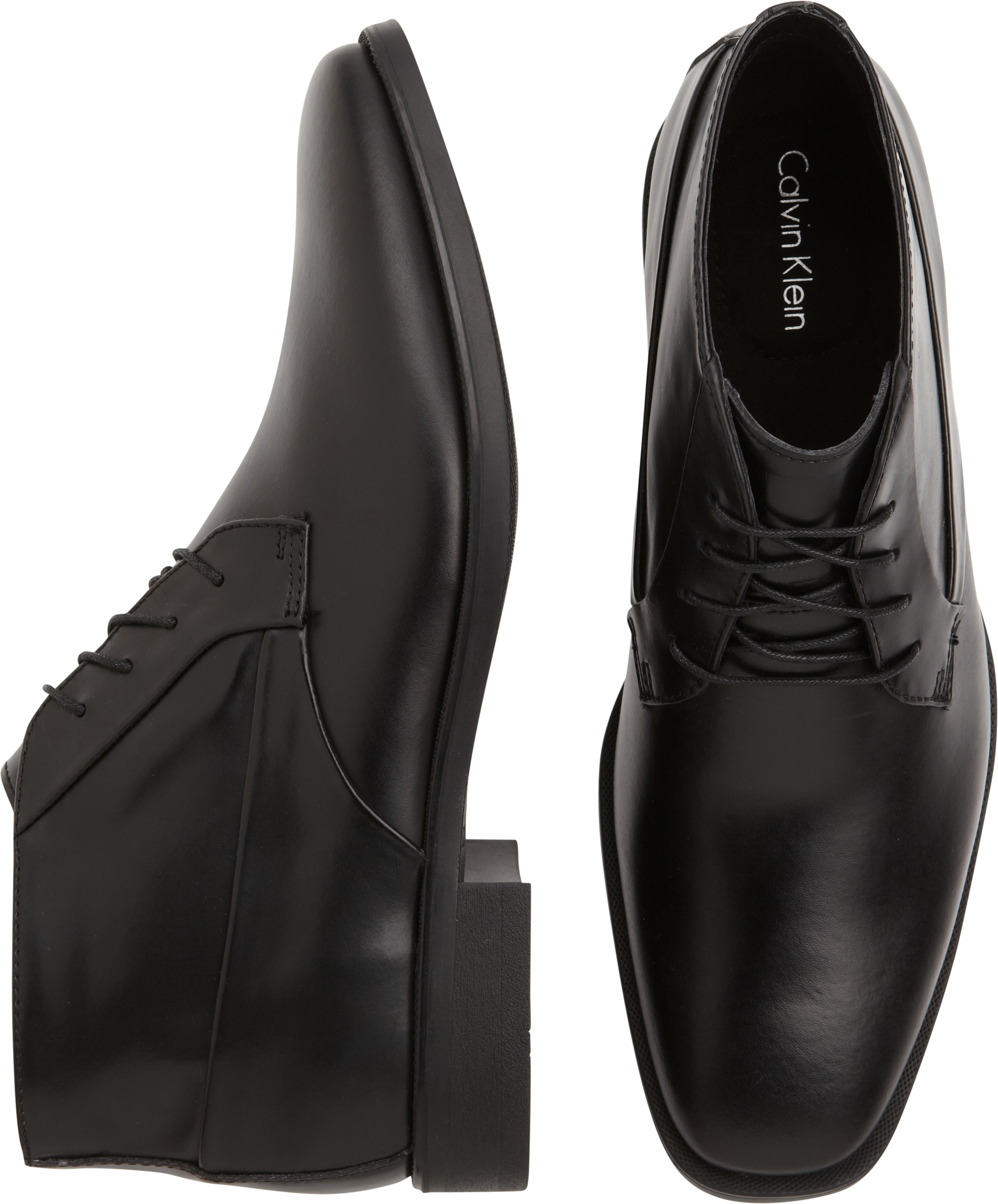 moeilijk tevreden te krijgen Landelijk echo Calvin Klein Ellias Black Leather Dress Boots - Men's Sale | Men's Wearhouse