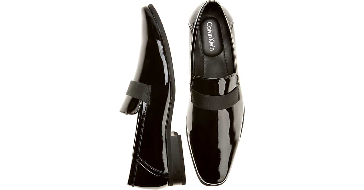 Black Tuxedo Shoes - Men's Tuxedos & Formalwear - Calvin Klein | Men's  Wearhouse