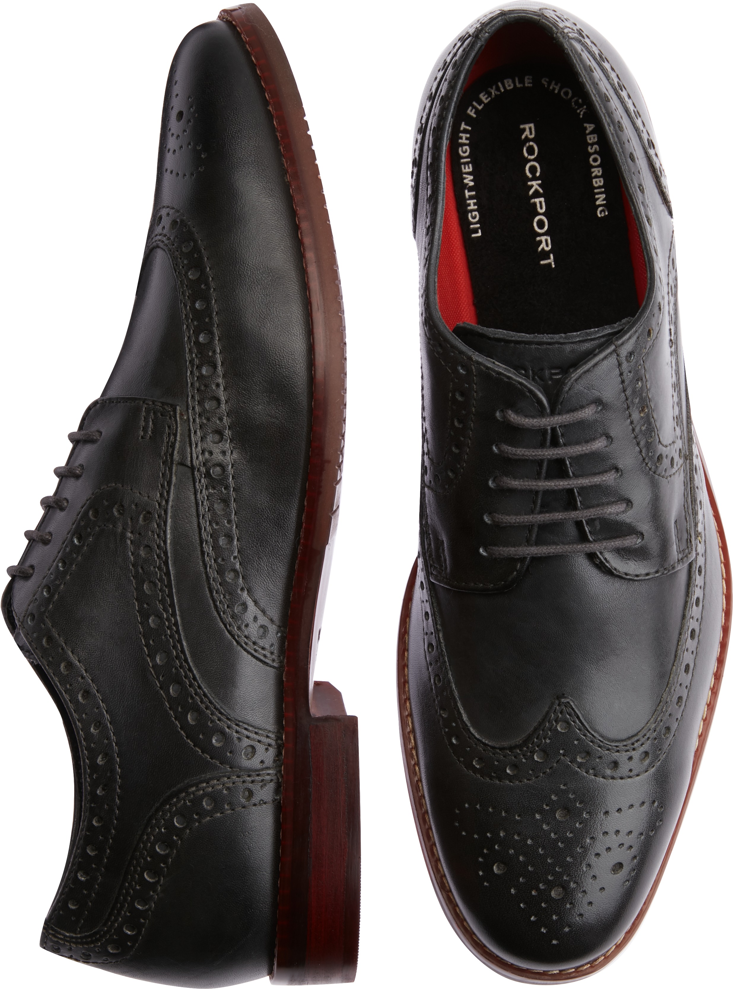 rockport men's saxxen wingtip oxfords