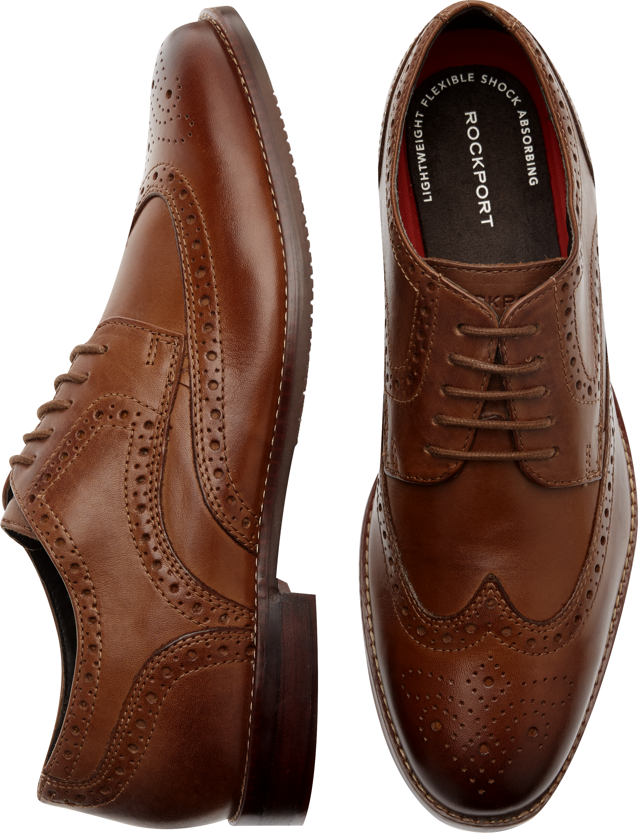 rockport mens wingtip shoes