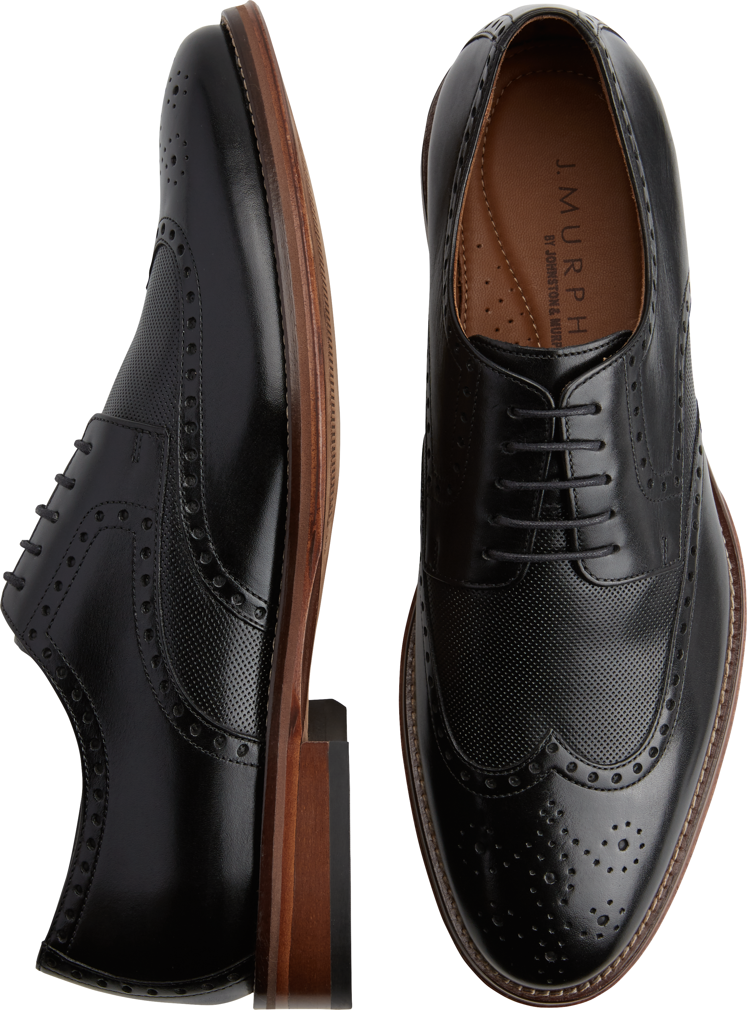 johnston and murphy mens wingtip shoes