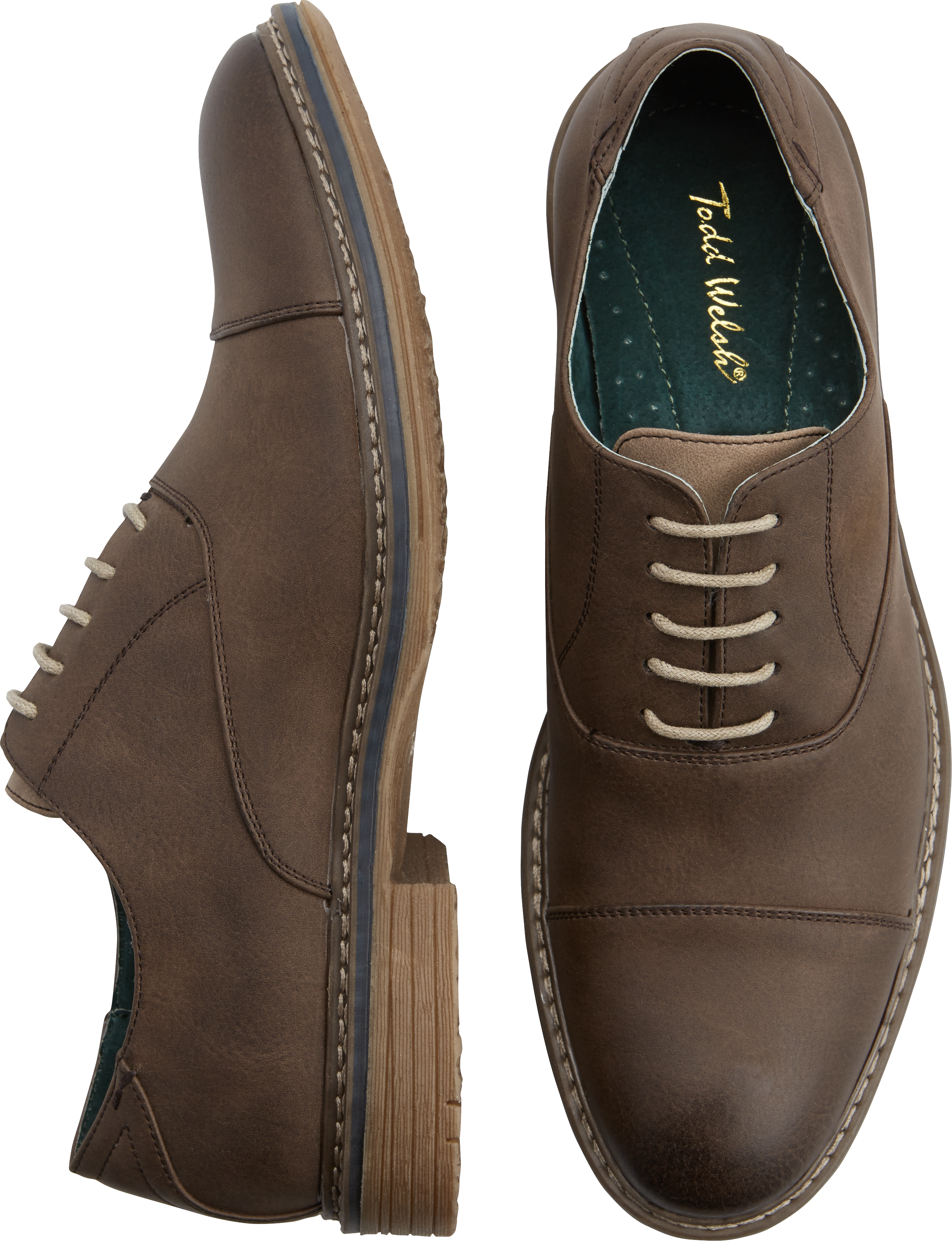 Todd Welsh Eastman Brown Lace-Up Shoes 