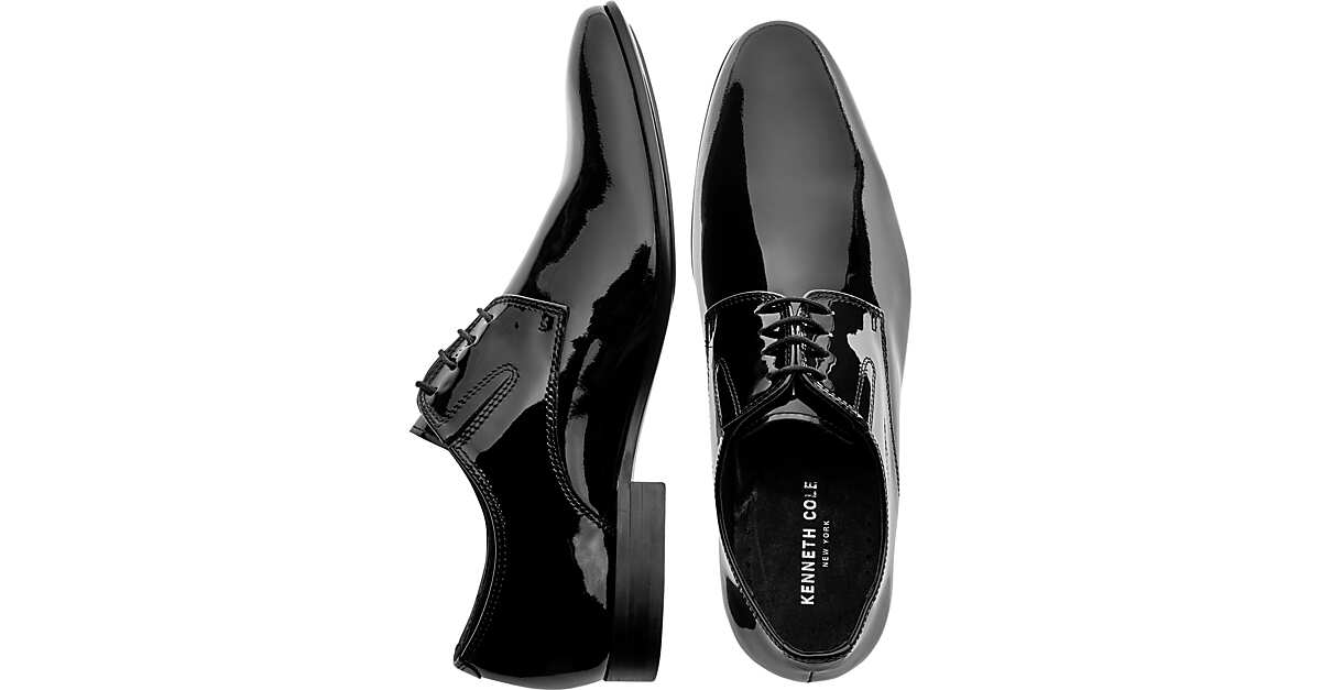 Kenneth Cole Mix-Er Black Patent Oxford Dress Shoes - Men's Sale | Men ...