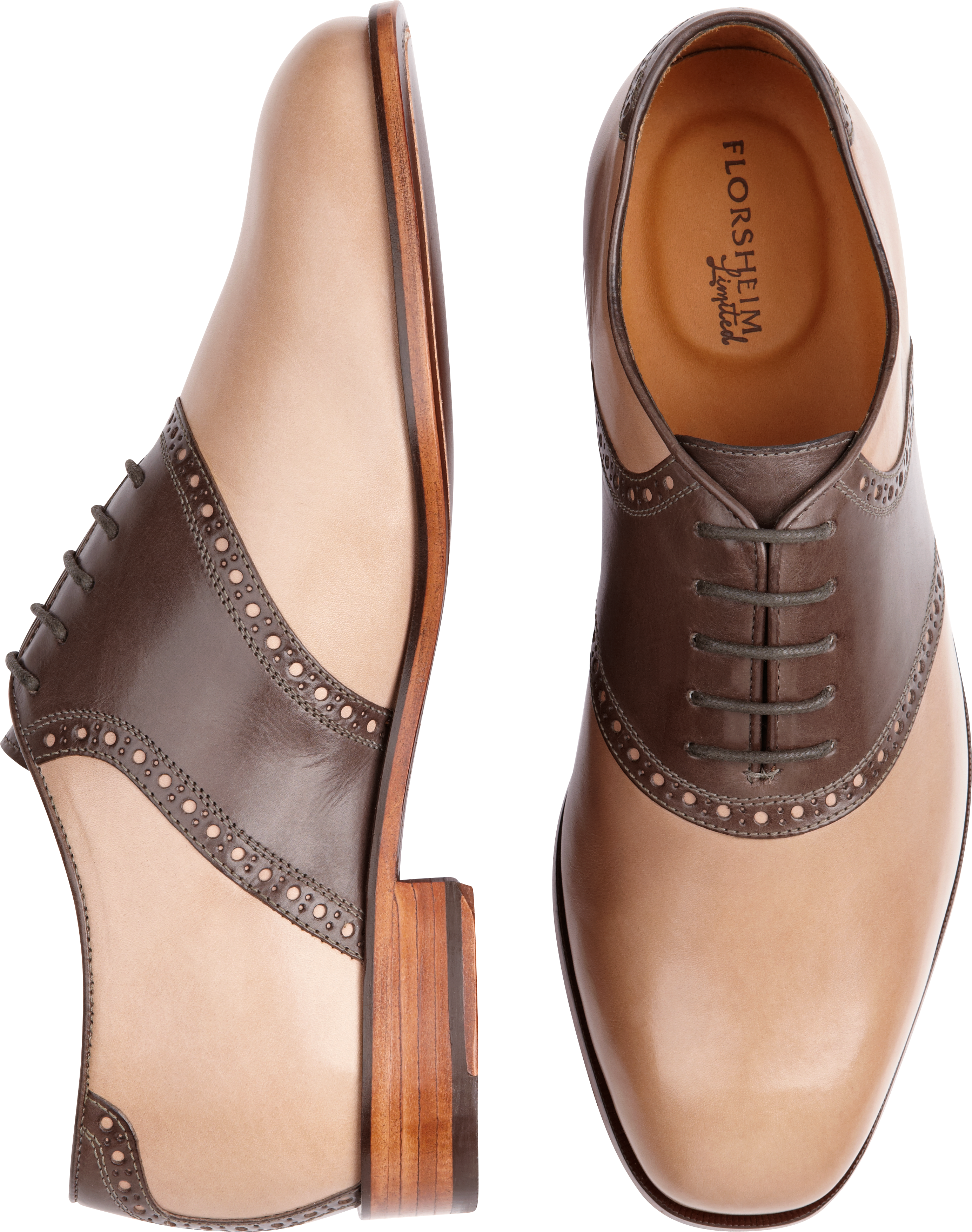 Florsheim Tan and Brown Saddle Shoes Men's Sale | Men's Wearhouse