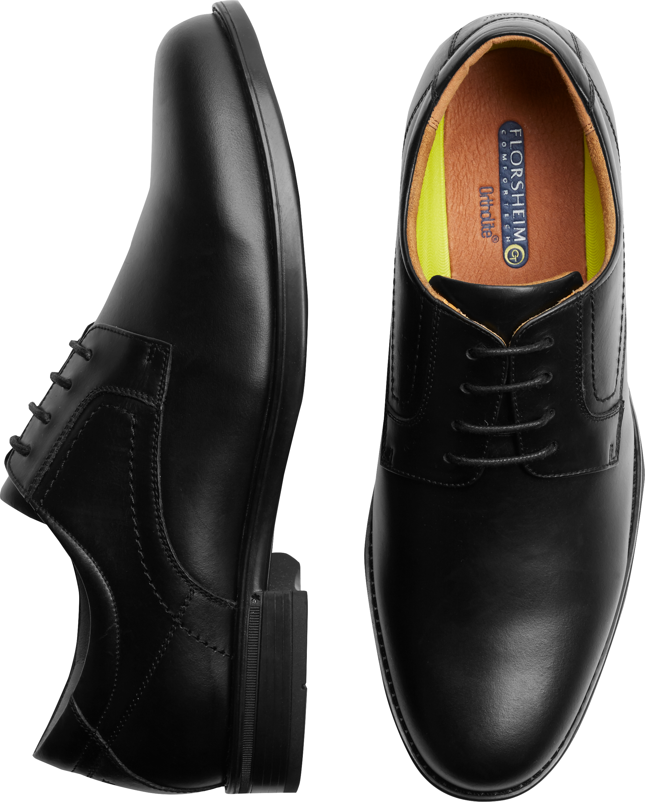 plain black oxfords