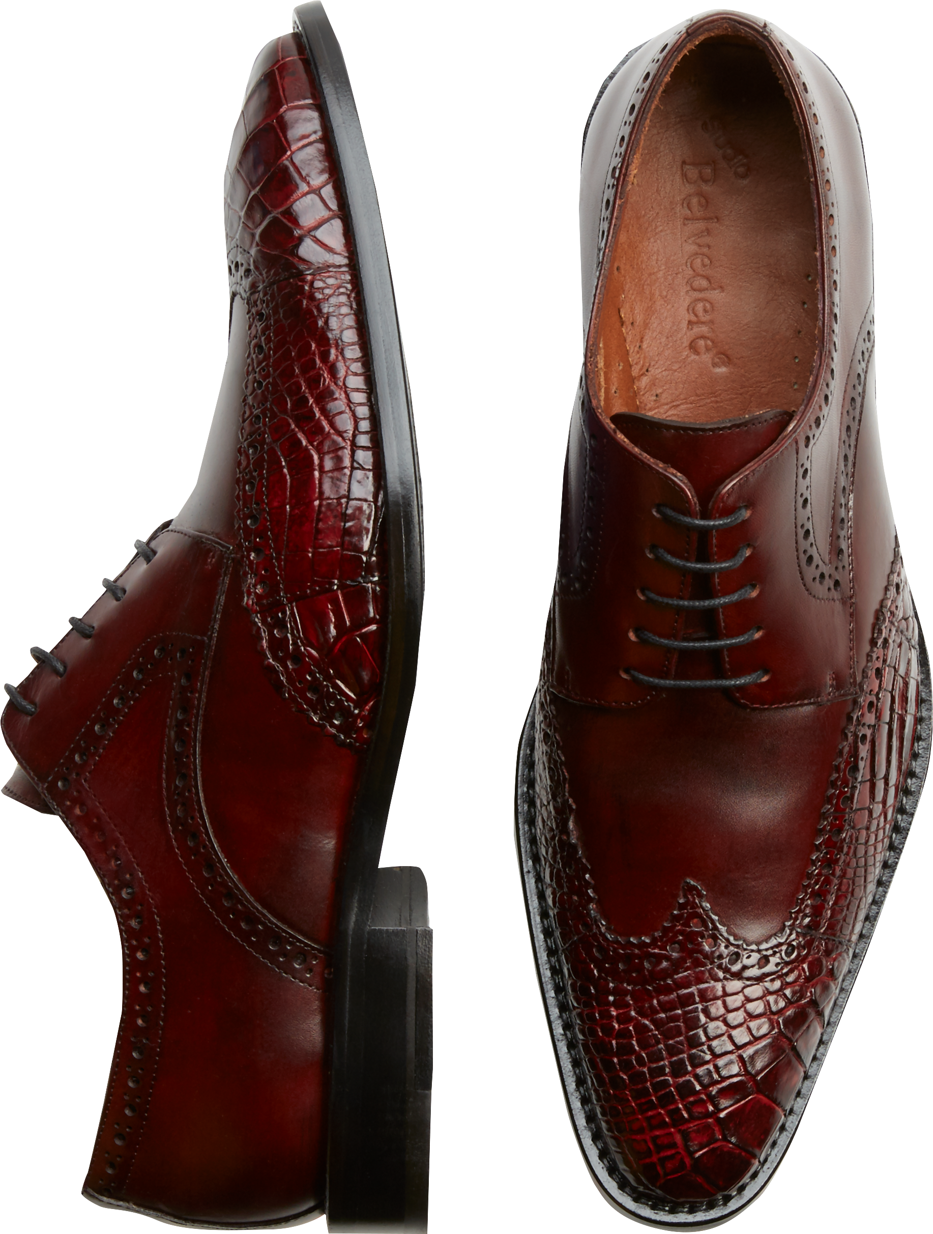 burgundy wingtip oxfords