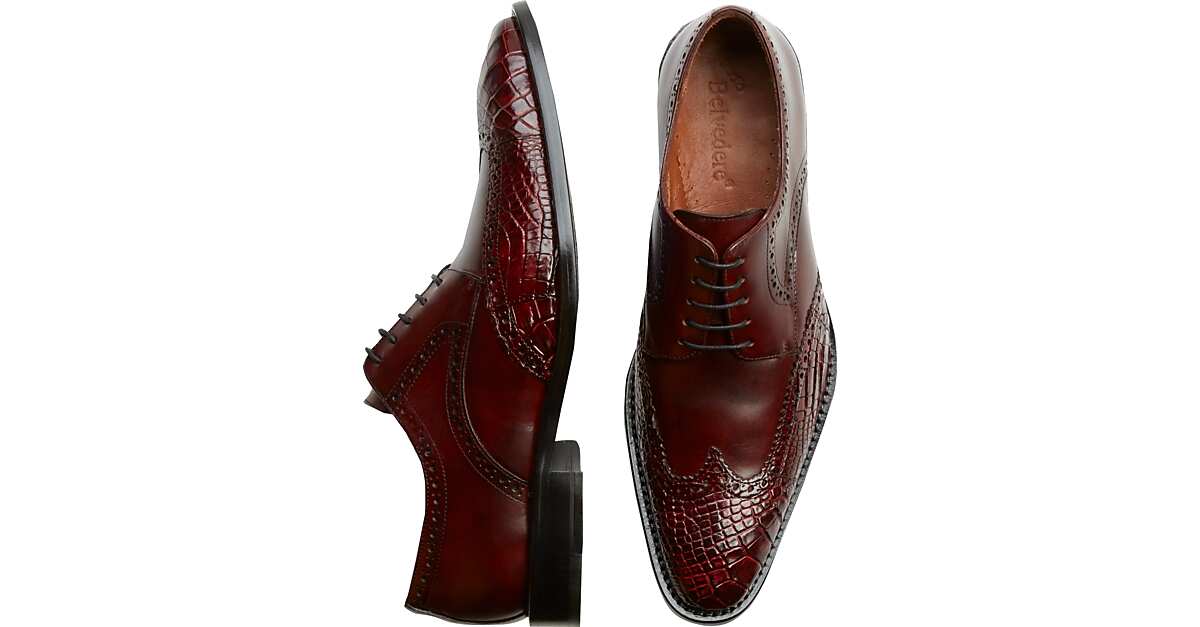 burgundy wingtip oxfords