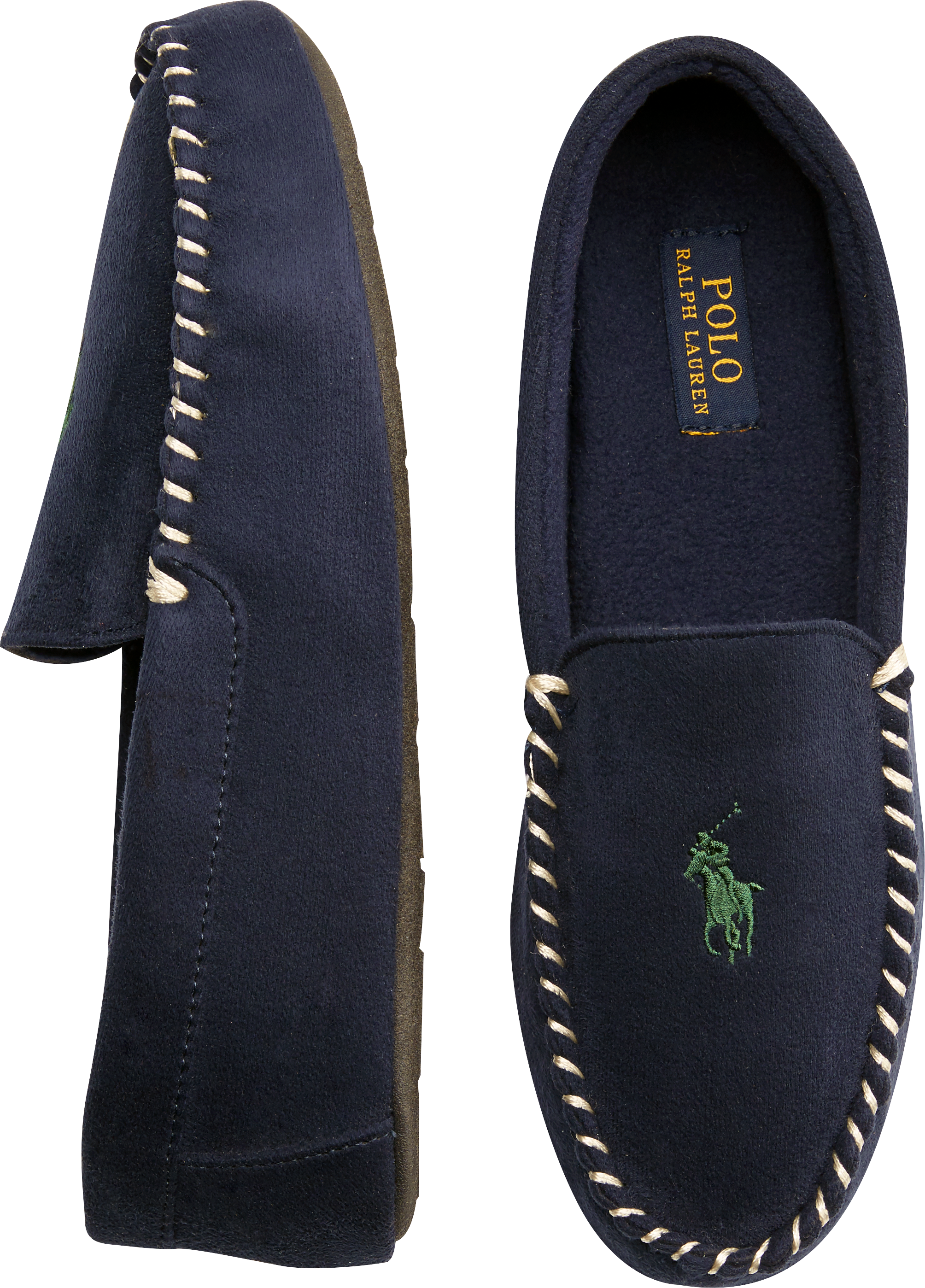  Polo  Ralph  Lauren Dezi II Navy Moccasin Slippers  Men s 