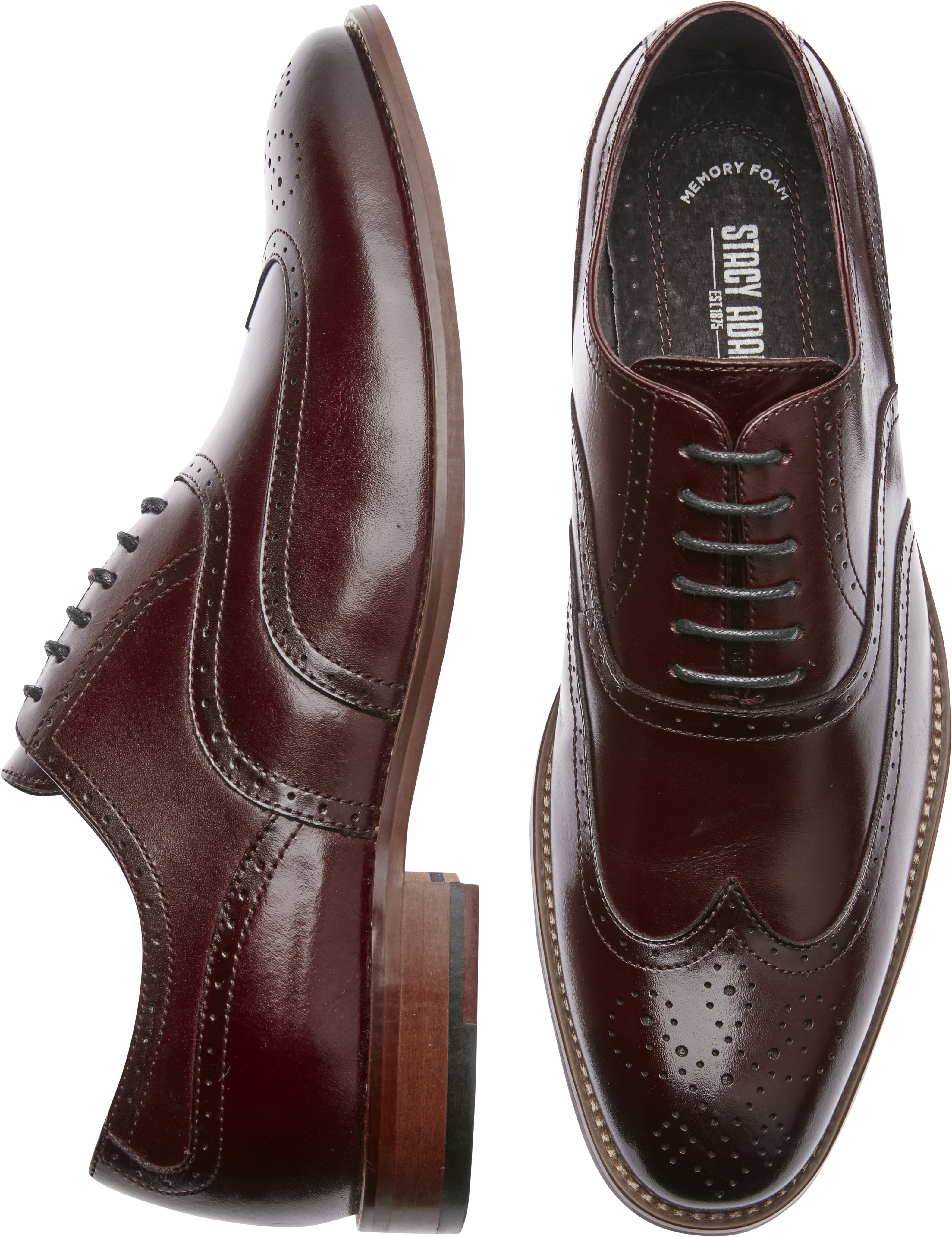 burgundy wingtips