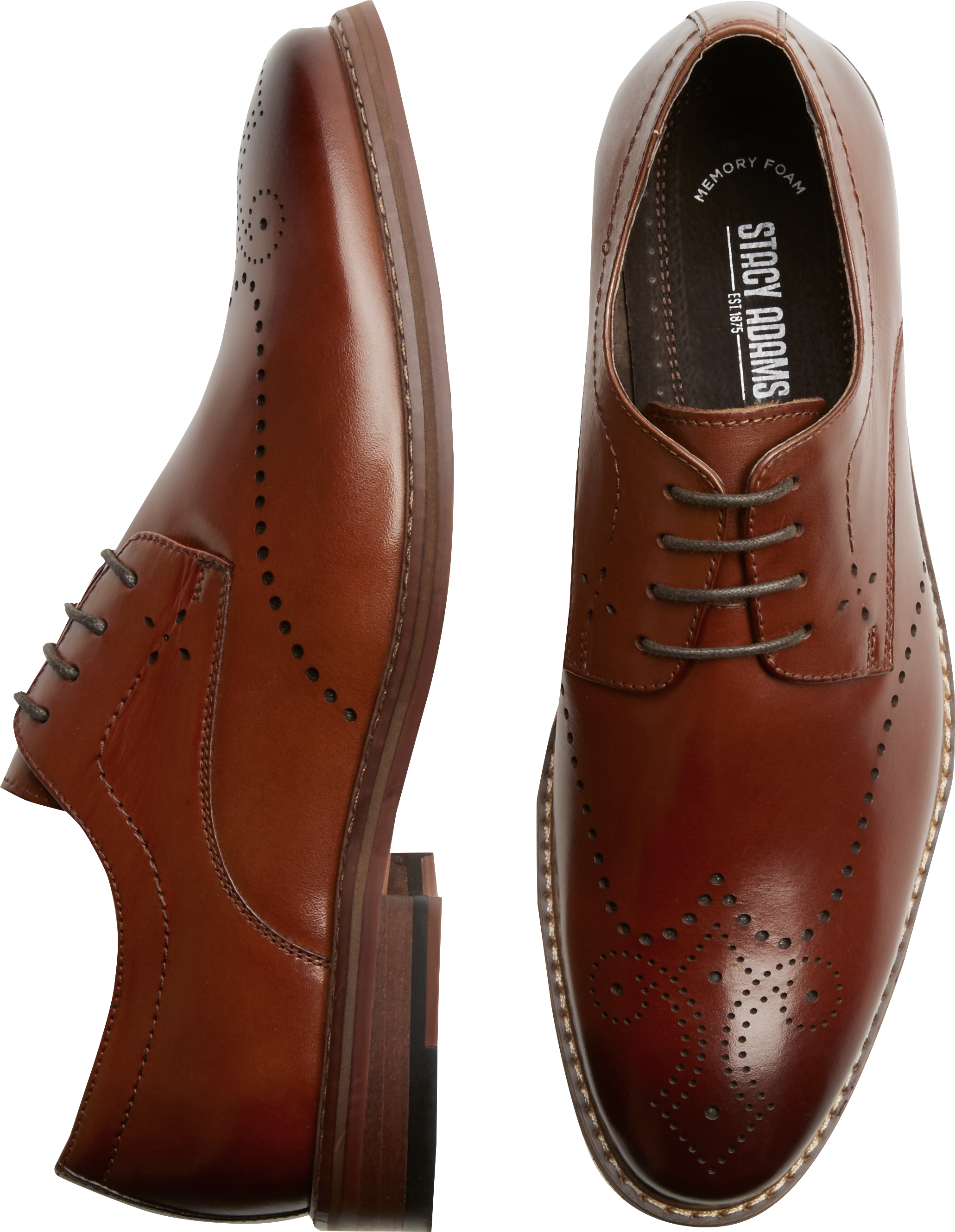 Stacy Adams Alaire Tan Wingtip Oxfords - Men's Sale | Men's Wearhouse