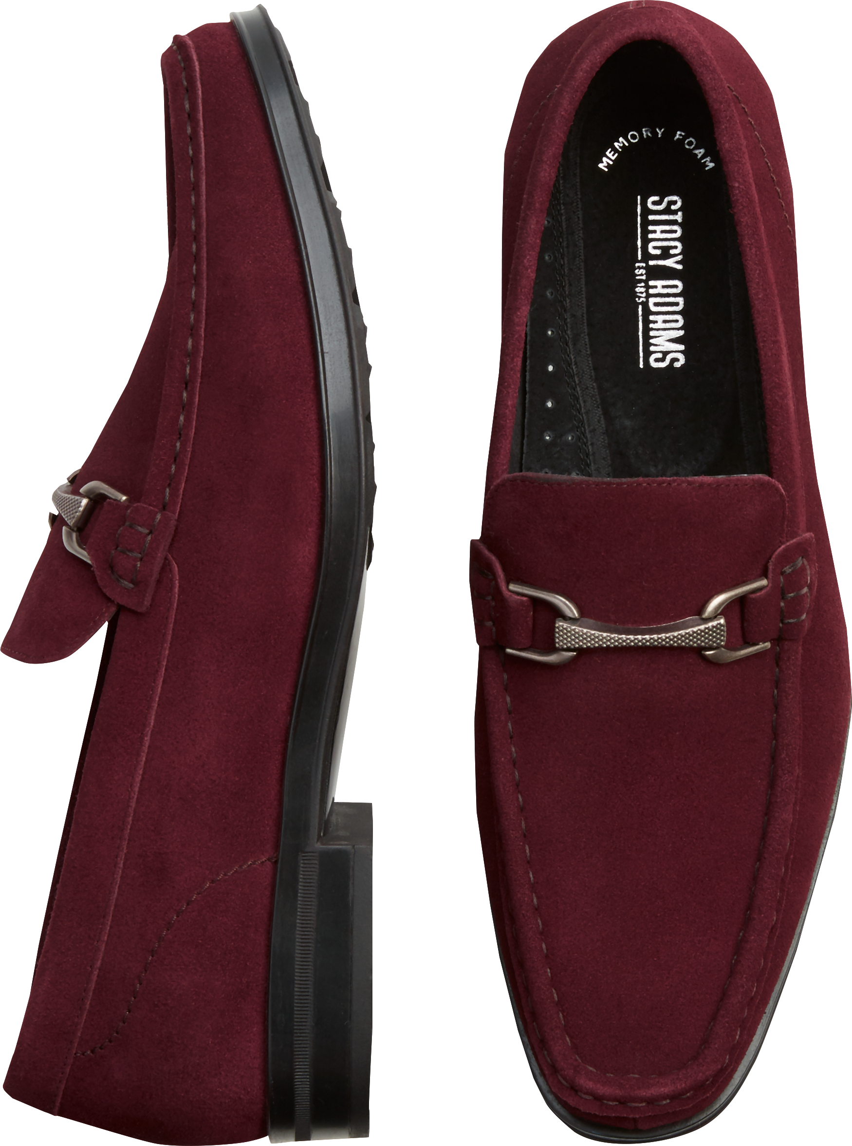 stacy adams burgundy loafers