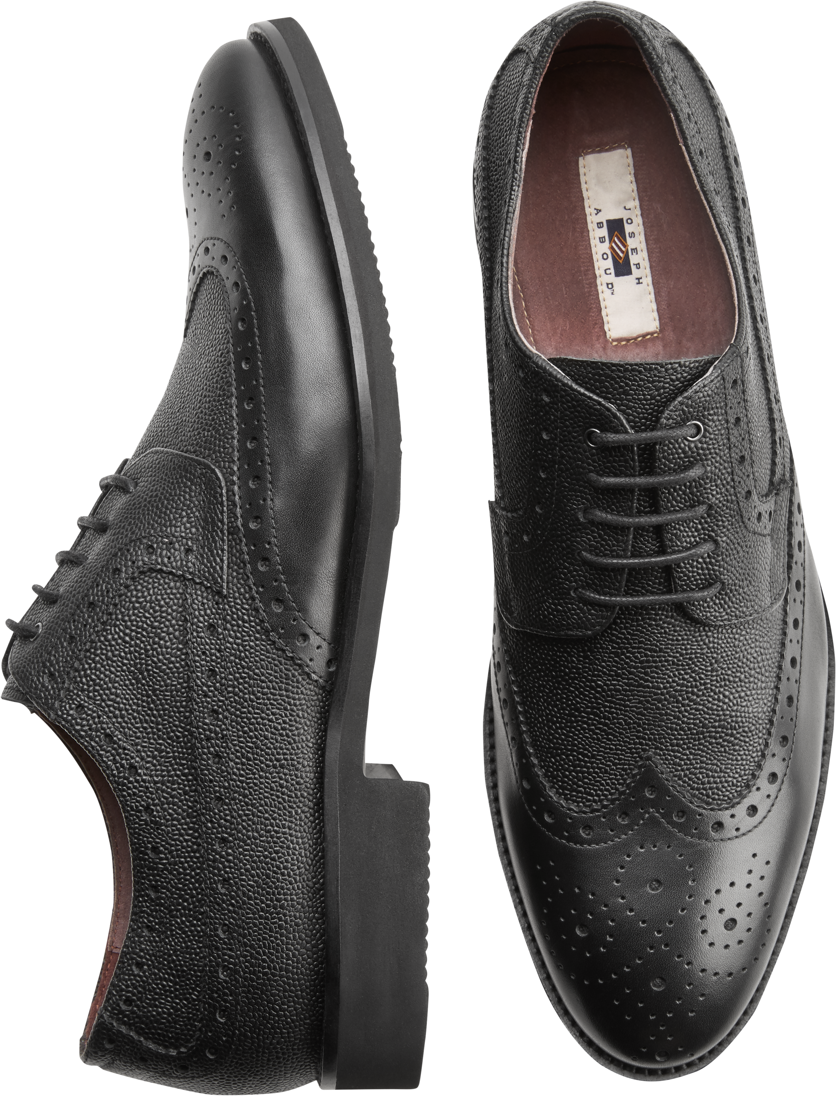 Joseph Abboud Snyder Black Wingtip Oxfords - Men's Shoes | Men's Wearhouse