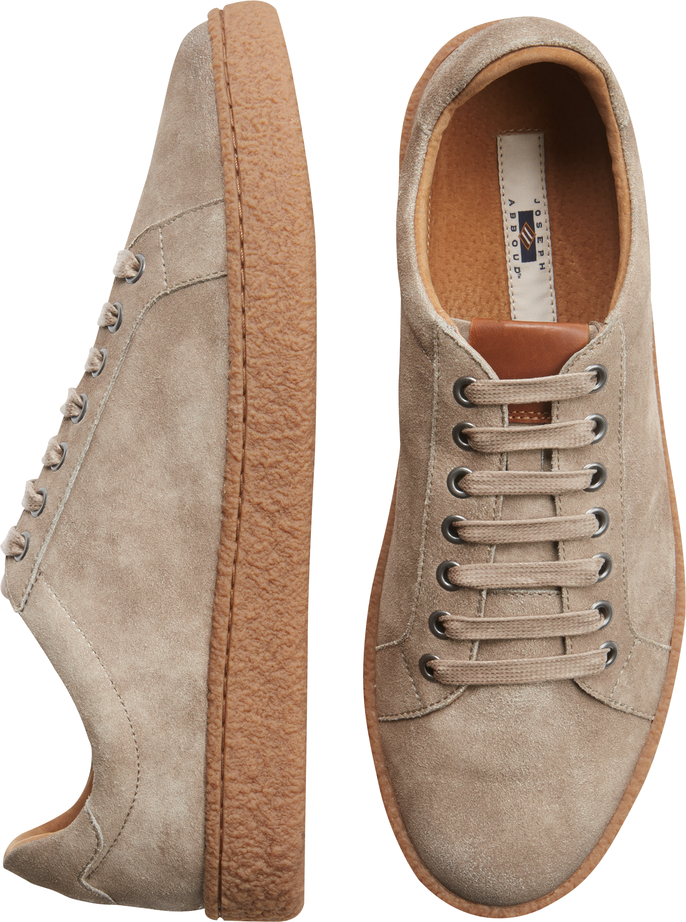 taupe suede sneakers