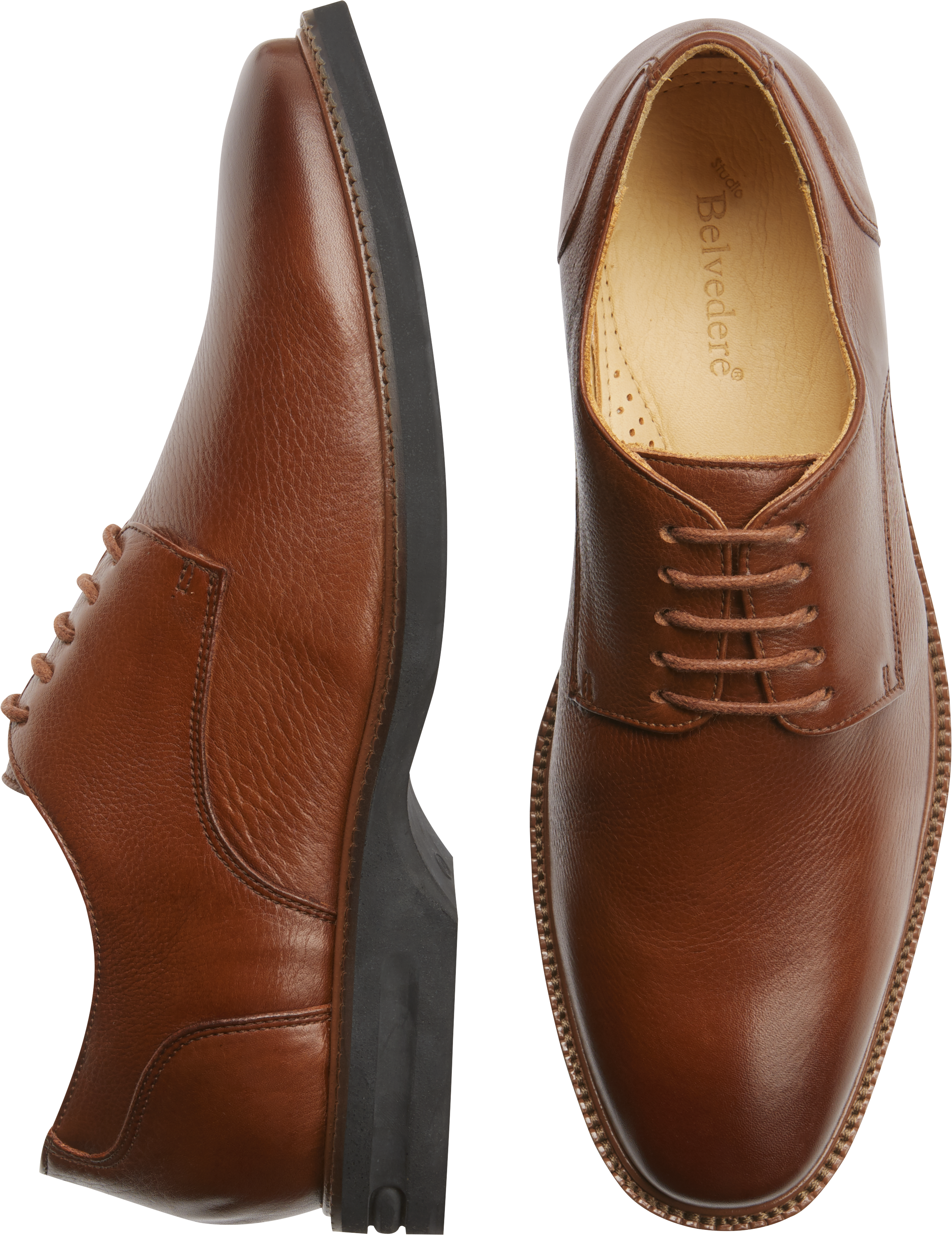 tan leather formal shoes